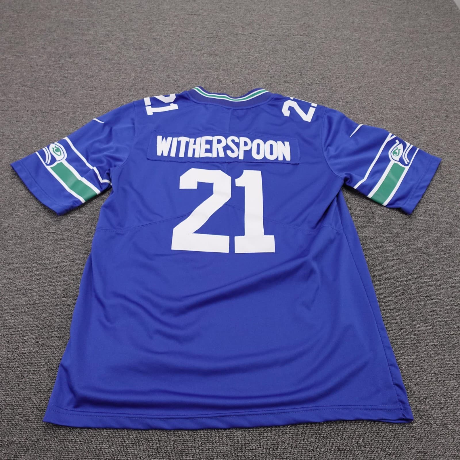 Seattle Seahawks Jersey Mens Small Blue NFL Football Devon Witherspoon 21 Nike - Thumbnail 5