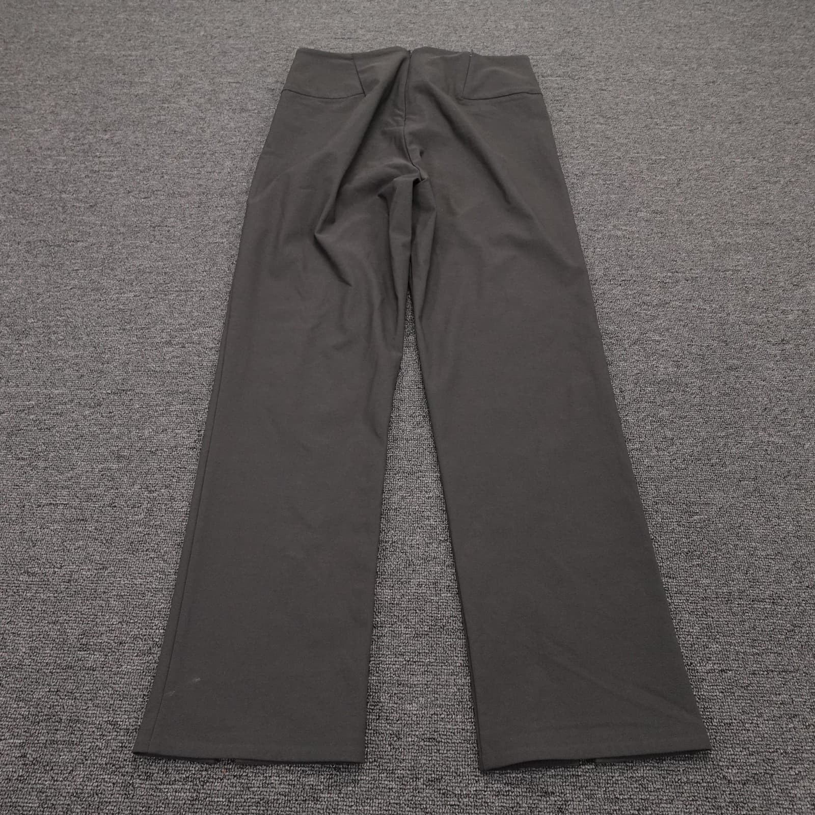 Athleta Pants Womens 10 Gray Wander Slim Straight Crop High Rise Ankle Slit - Thumbnail 4
