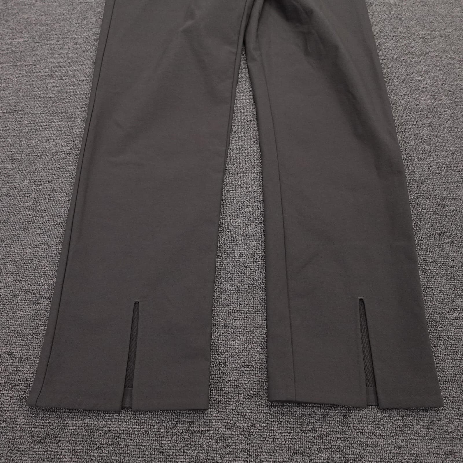 Athleta Pants Womens 10 Gray Wander Slim Straight Crop High Rise Ankle Slit - Thumbnail 2