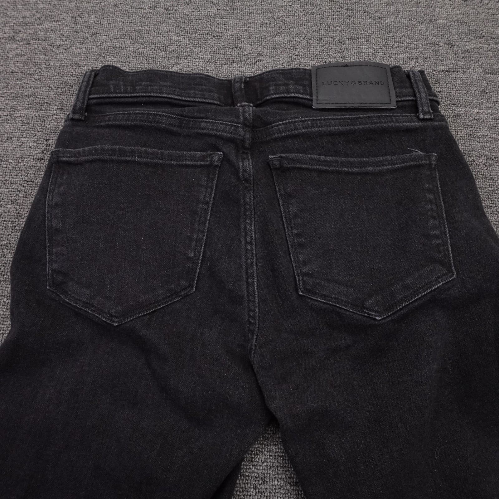 Lucky Brand Jeans Womens 4/27 L Charcoal Wash Ava Mid Rise Skinny Stretch Denim - Thumbnail 4