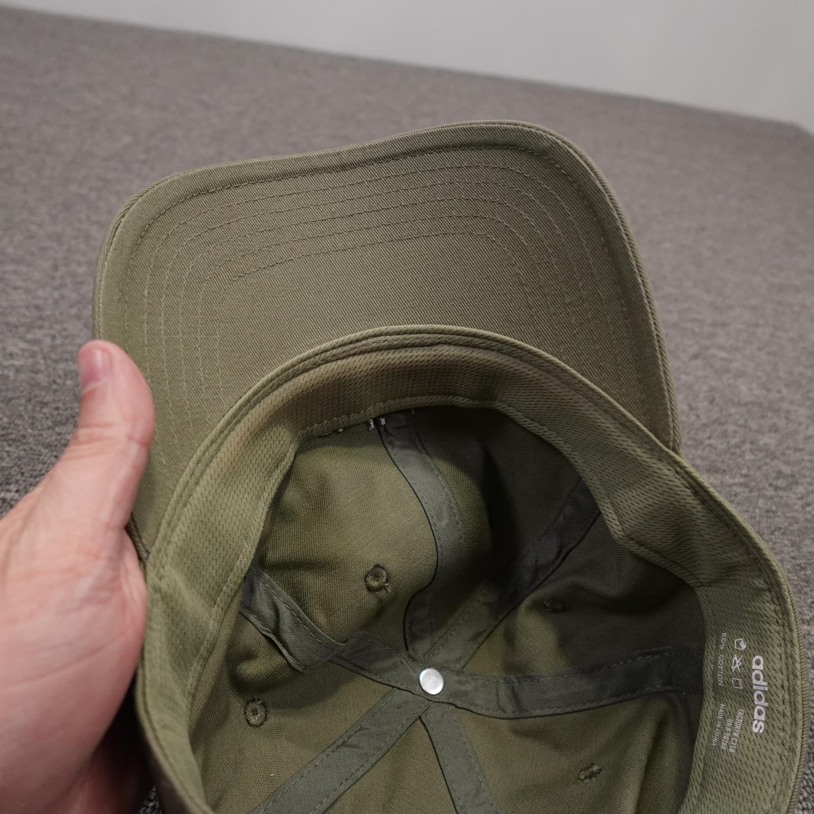 Adidas Hat Cap Strap Back Mens One Size Green Twill Dad Baseball Logo Cotton - Thumbnail 7