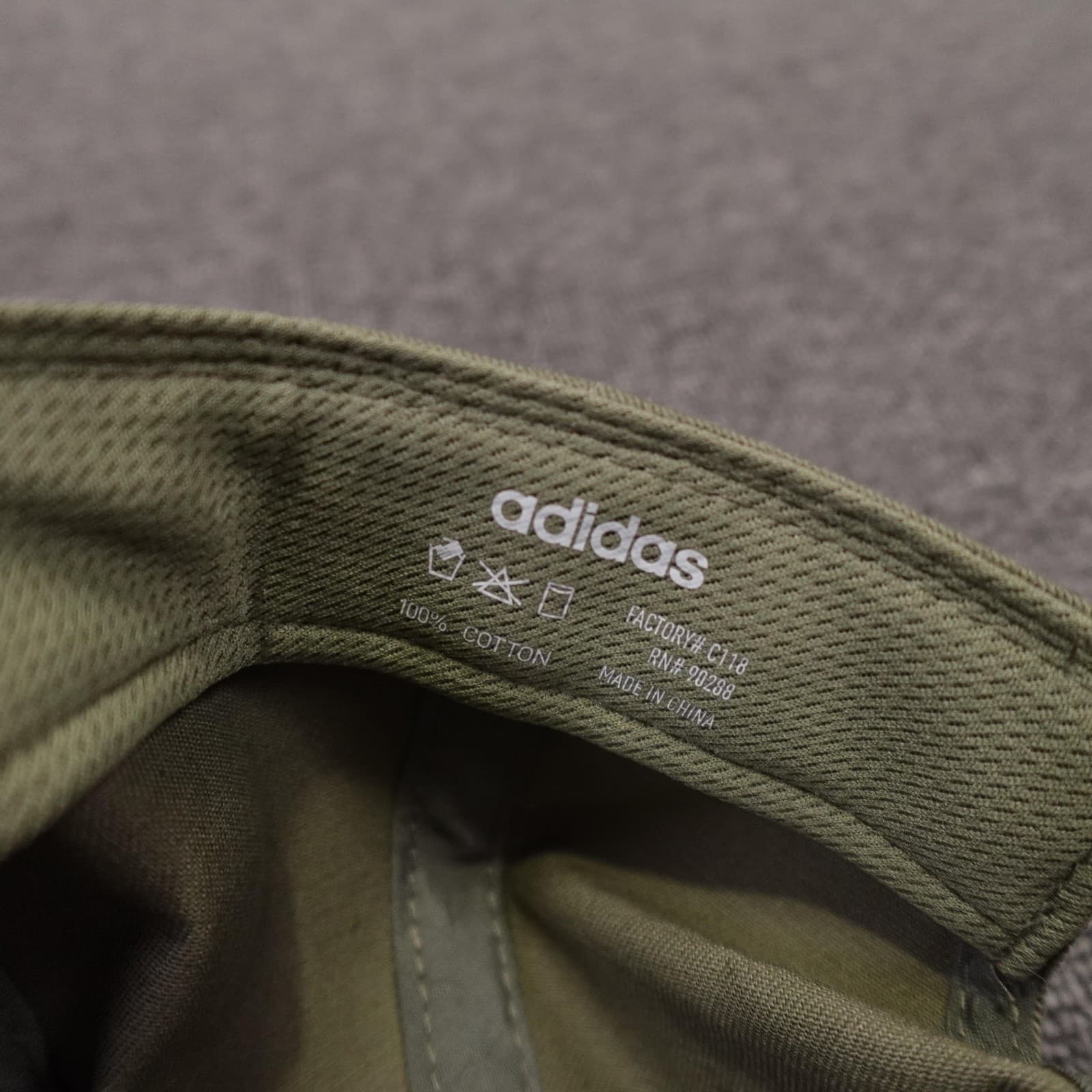 Adidas Hat Cap Strap Back Mens One Size Green Twill Dad Baseball Logo Cotton - Thumbnail 8