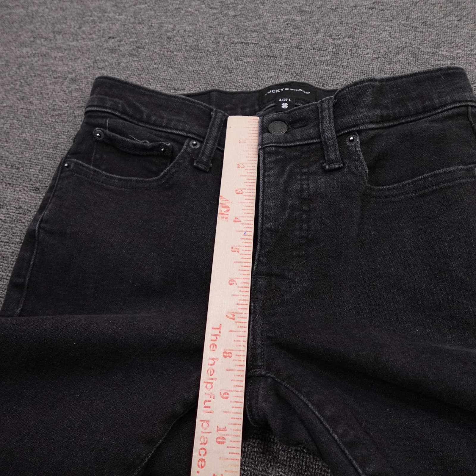 Lucky Brand Jeans Womens 4/27 L Charcoal Wash Ava Mid Rise Skinny Stretch Denim - Thumbnail 9