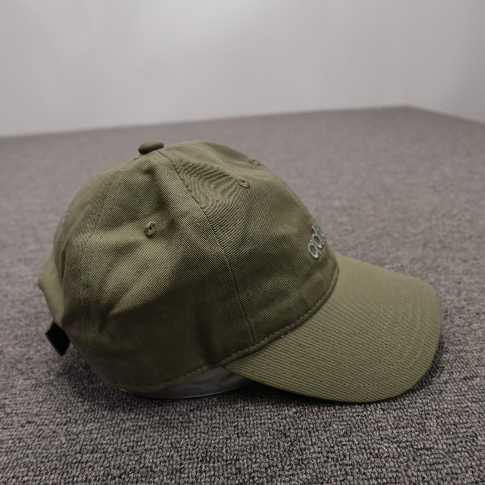 Adidas Hat Cap Strap Back Mens One Size Green Twill Dad Baseball Logo Cotton - Thumbnail 6