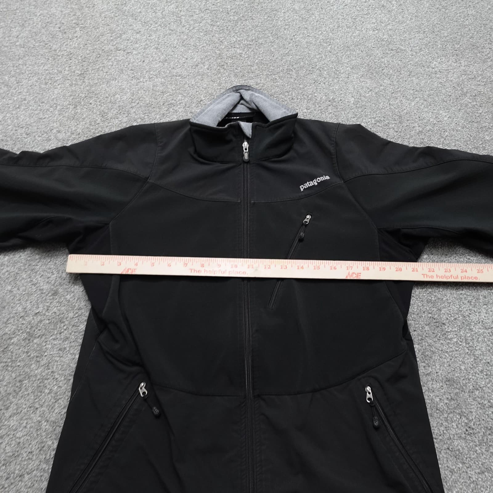 Patagonia Jacket Mens Medium Black Softshell Full Zip Stretch Outdoor Hiking - Thumbnail 6