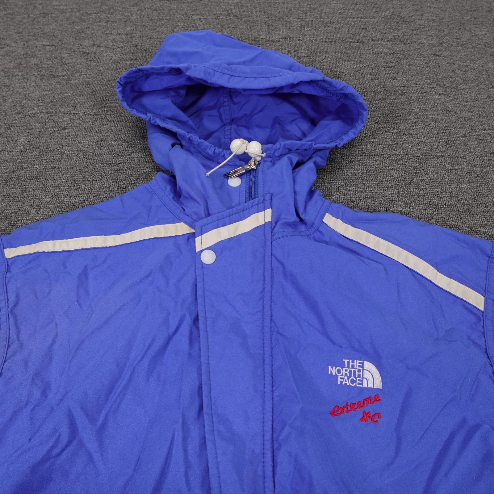 Vintage The North Face Jacket Womens XS Blue Extreme Hooded Ski Anorak USA 90s - Thumbnail 2