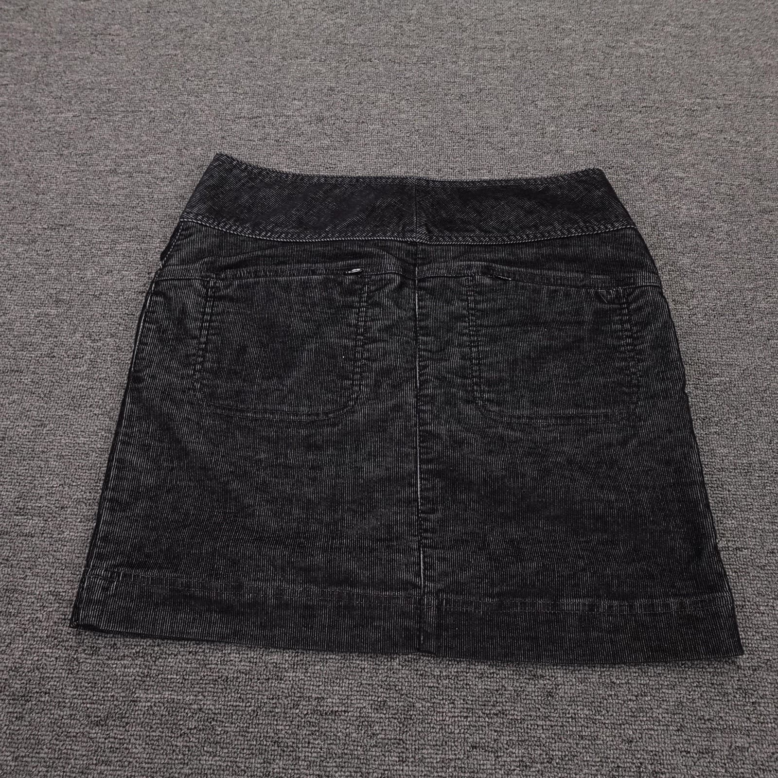 Athleta Skirt Womens 2 Gray Corduroy Denim Style Short Stretch Casual Fall - Thumbnail 3