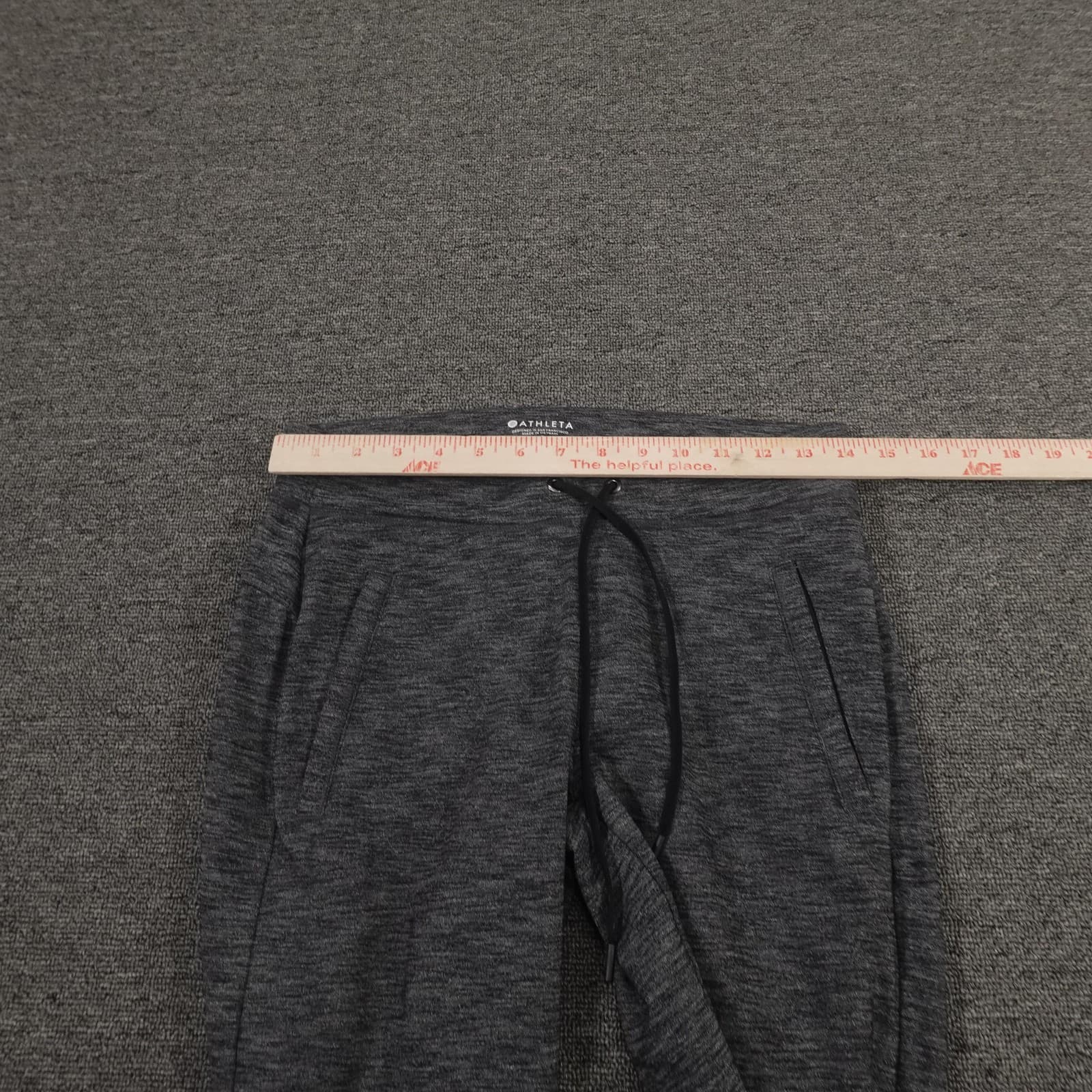 Athleta Jogger Pants Womens XS Gray Knit Ankle Zip Pockets Athletic Yoga - Thumbnail 8