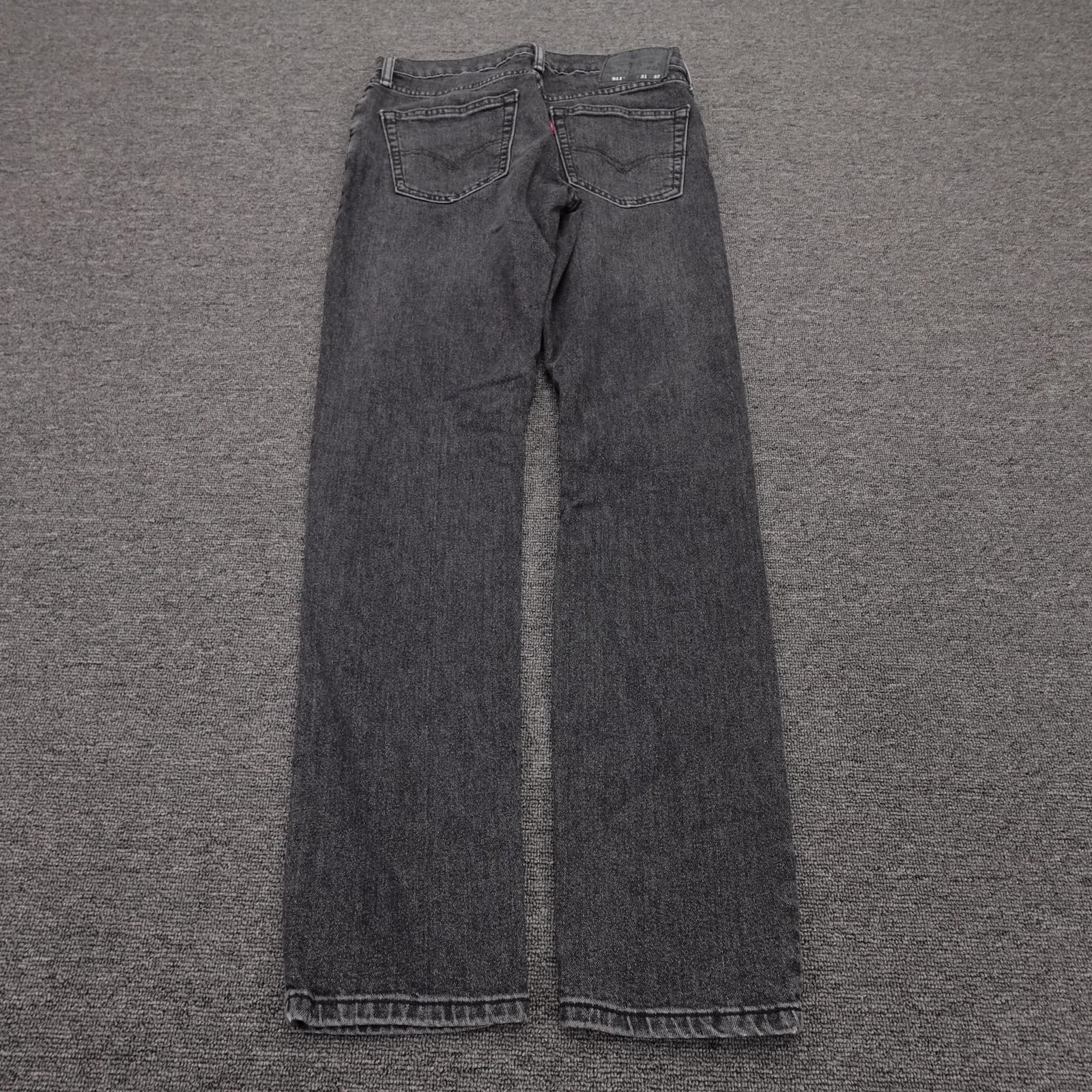 Levi's 511 Jeans Mens 31x32 Gray Dark Wash Slim Fit Stretch Denim Pants 5 Pocket - Thumbnail 3