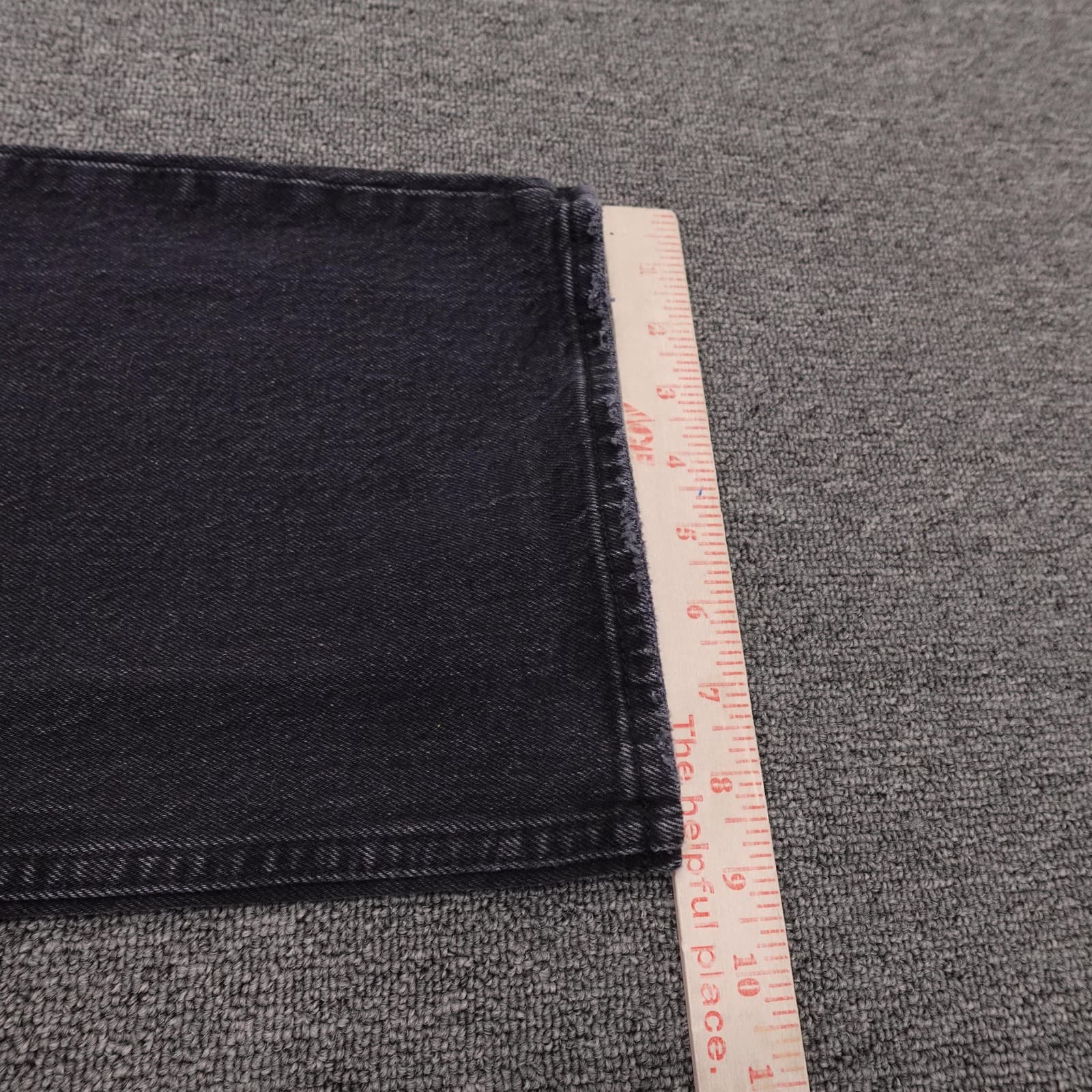 Abercrombie & Fitch The Baggy Jeans Womens 4R 27 Black Low Rise Wide Leg 27x30 - Thumbnail 10