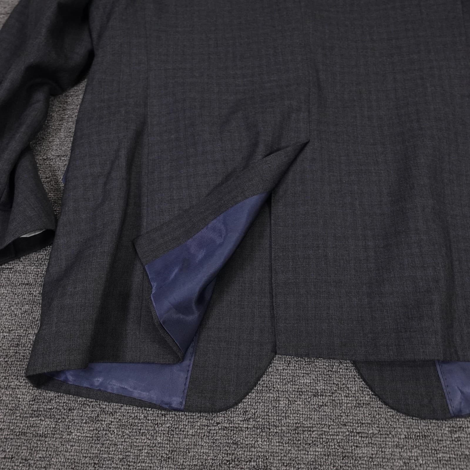 Banana Republic Blazer Mens 42R Gray Check Suit Jacket 2 Button Formal Work - Thumbnail 8