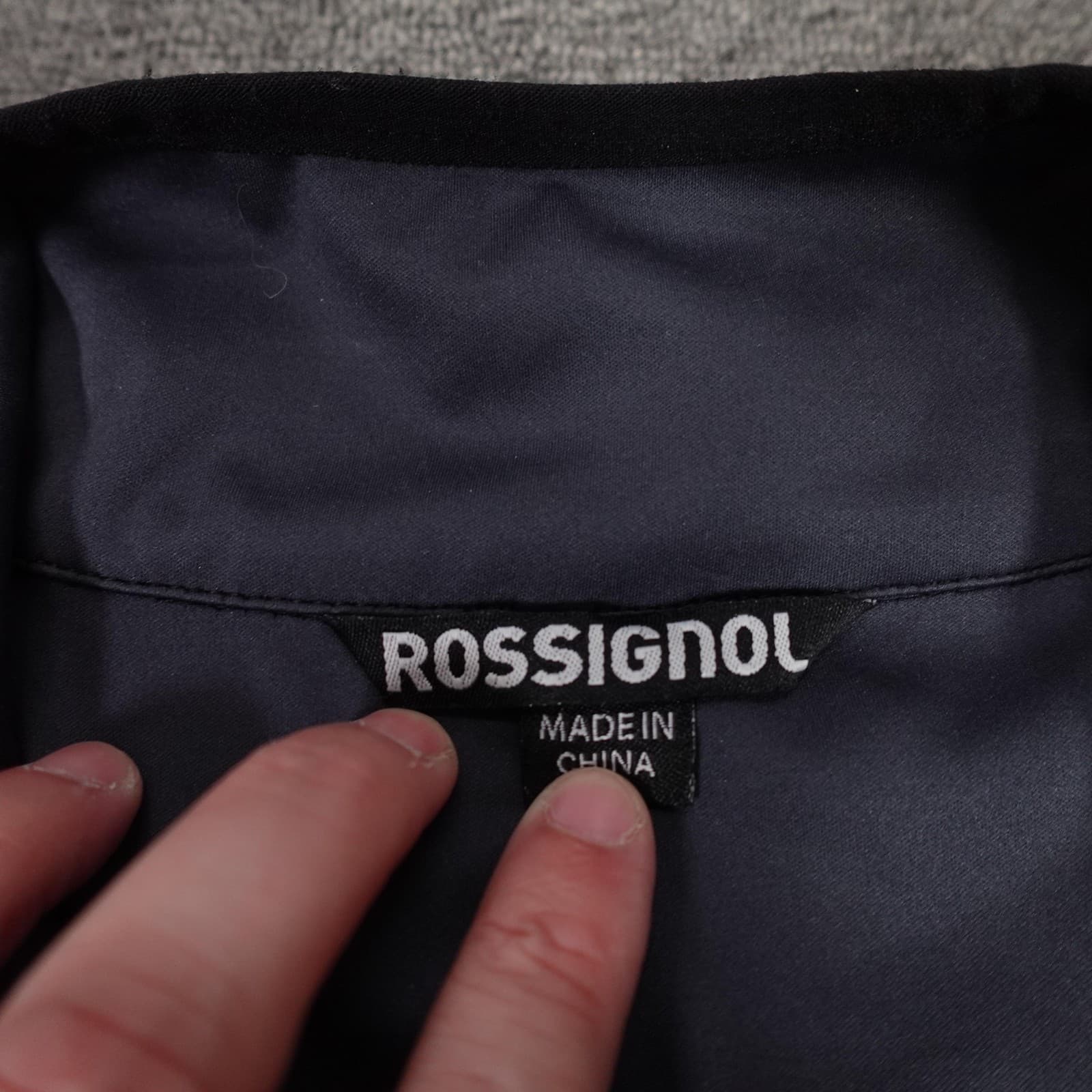 Rossignol Jacket Womens 10 Black Softshell Full Zip Cycling Ski Windbreaker - Thumbnail 3
