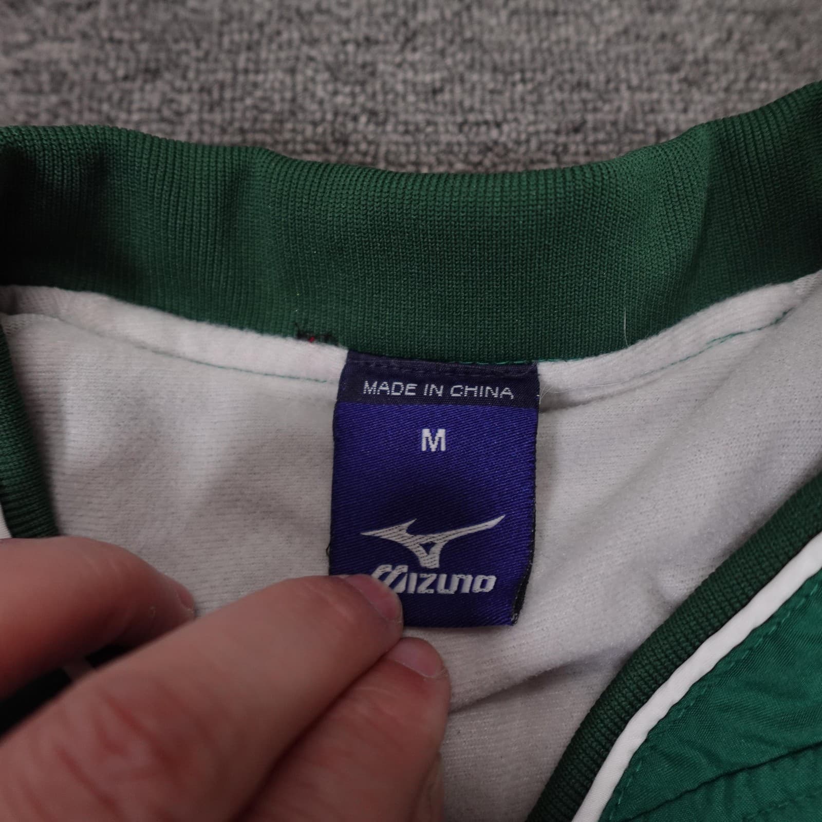 Miami Hurricanes Jacket Medium Green Baseball Mizuno Quarter Zip Pullover - Thumbnail 4