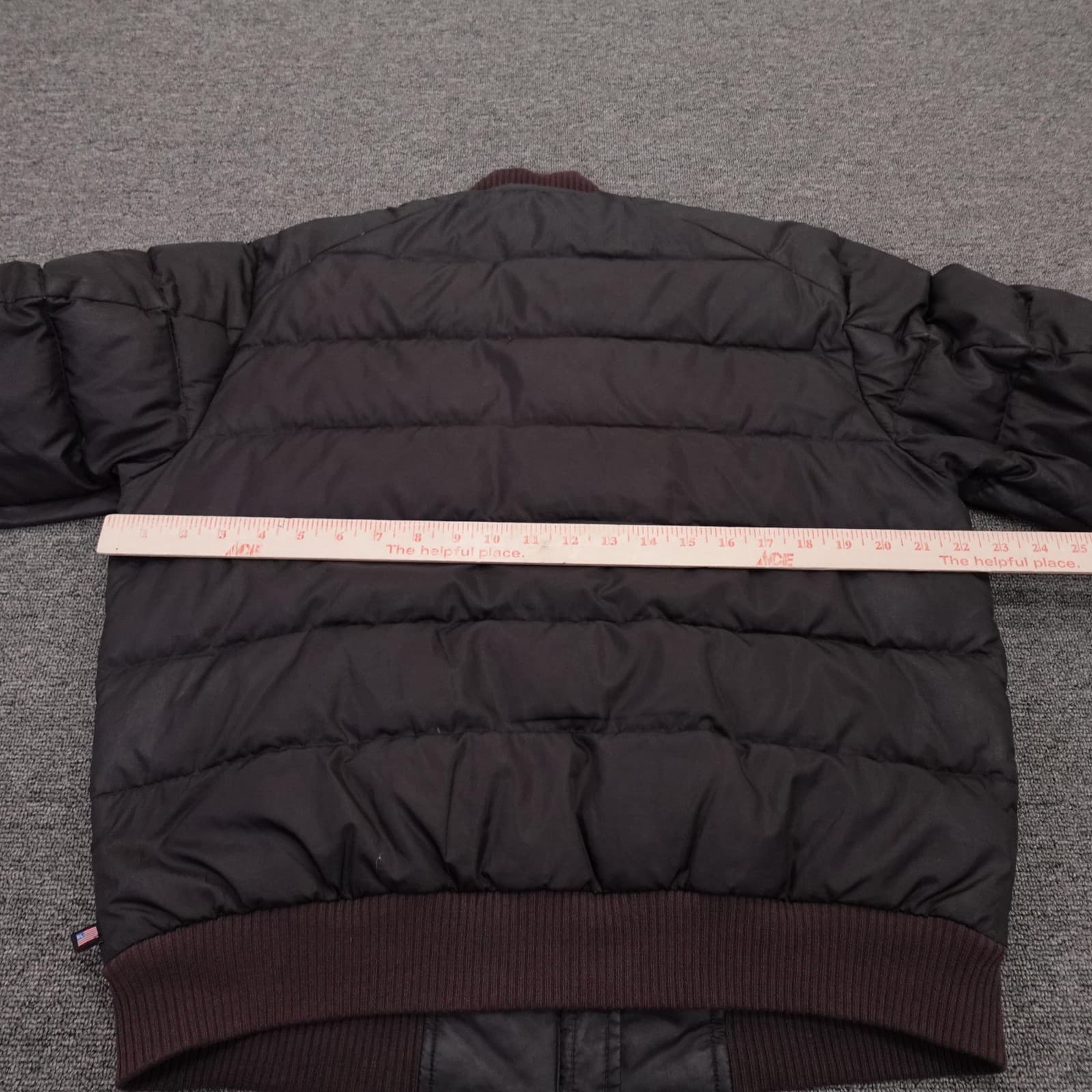 Vintage Polo Ralph Lauren Jacket Mens Large Brown Down Puffer Bomber 90s Y2K - Thumbnail 7