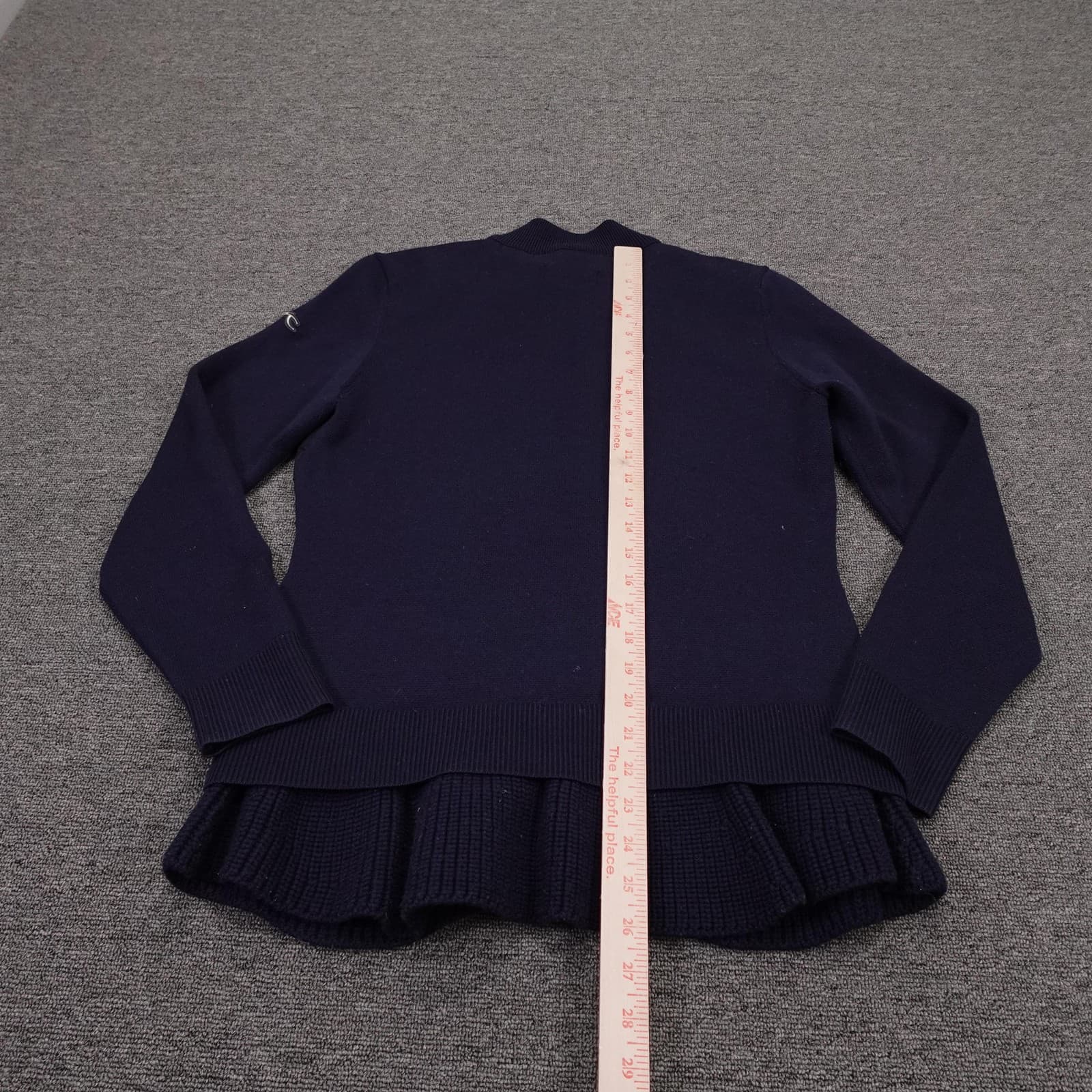 KJUS Ramona Insulation Jacket Womens Medium Blue Down Puffer Knit Full Zip - Thumbnail 6