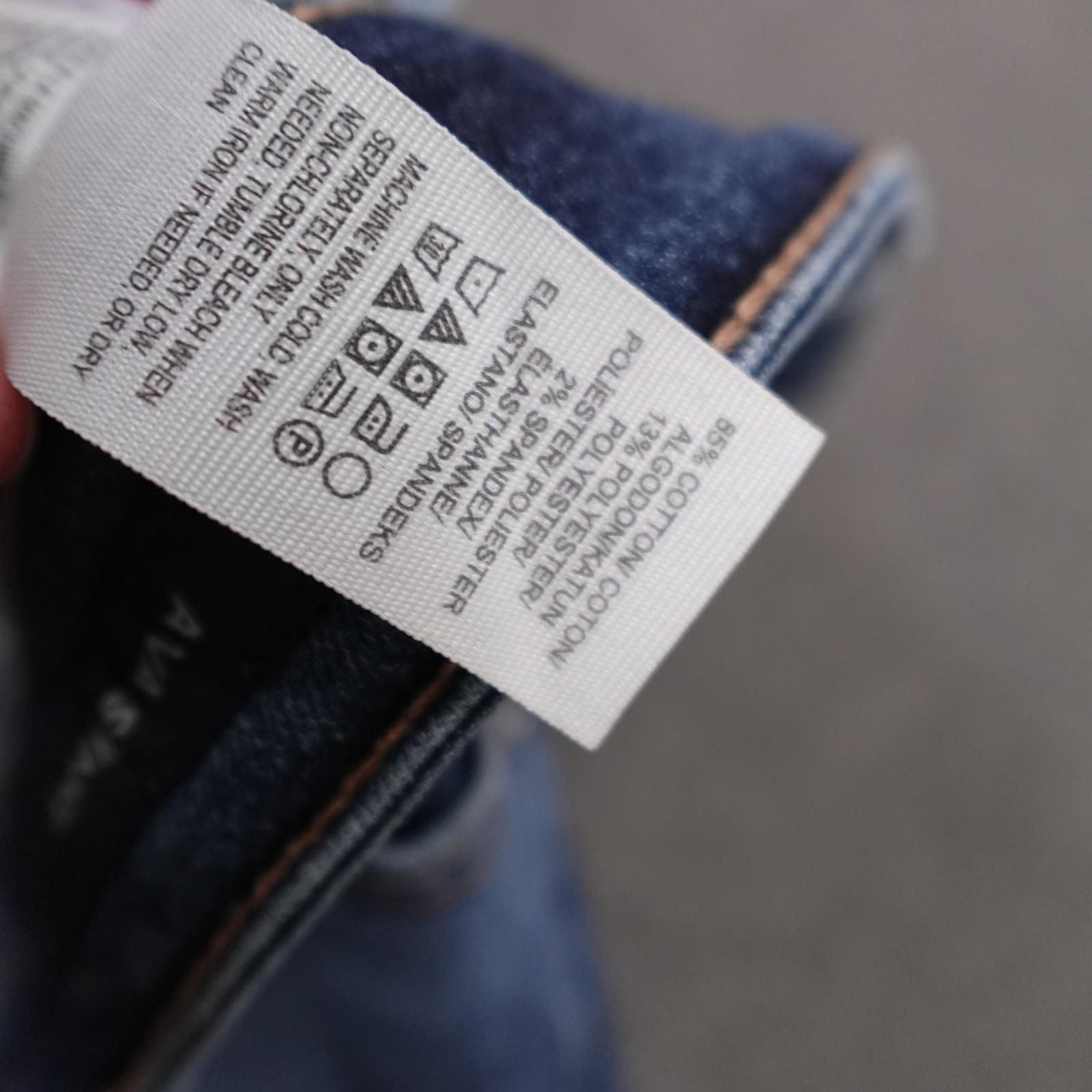 Lucky Brand Jeans Womens 10 32x30 Blue Ava Mid Rise Skinny Raw Hem Stretch Denim - Thumbnail 7