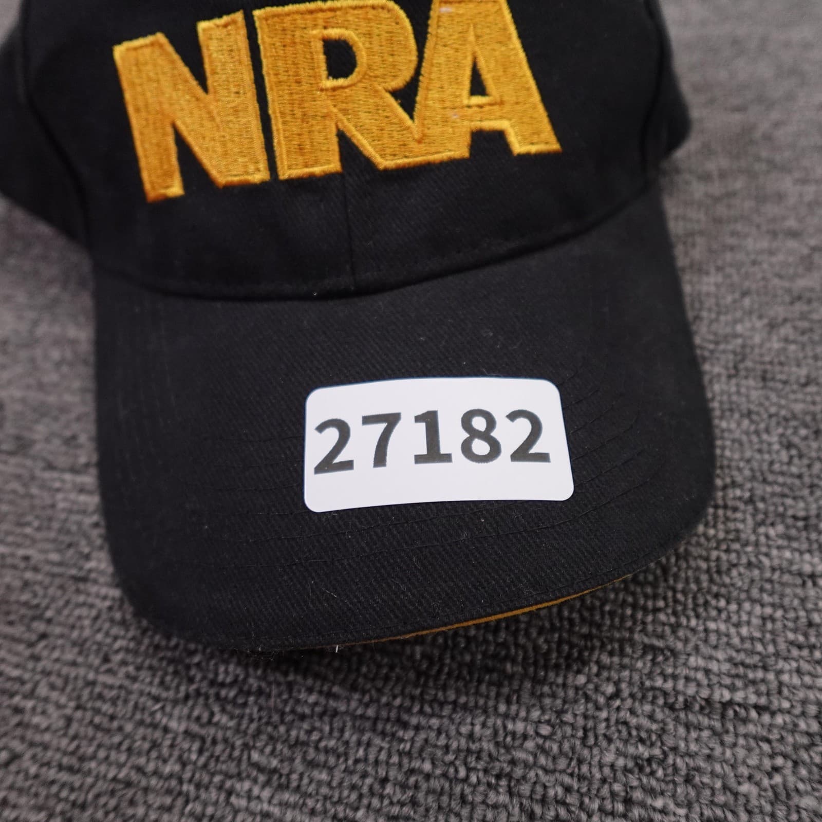 NRA Hat Cap Strap Back Mens One Size Black Twill Baseball USA Flag Patriotic - Thumbnail 8