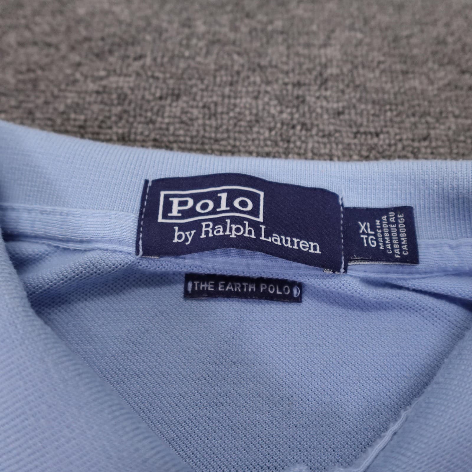 Polo Ralph Lauren Polo Shirt Youth XL Blue Earth Polo Pony Logo Short Sleeve - Thumbnail 3