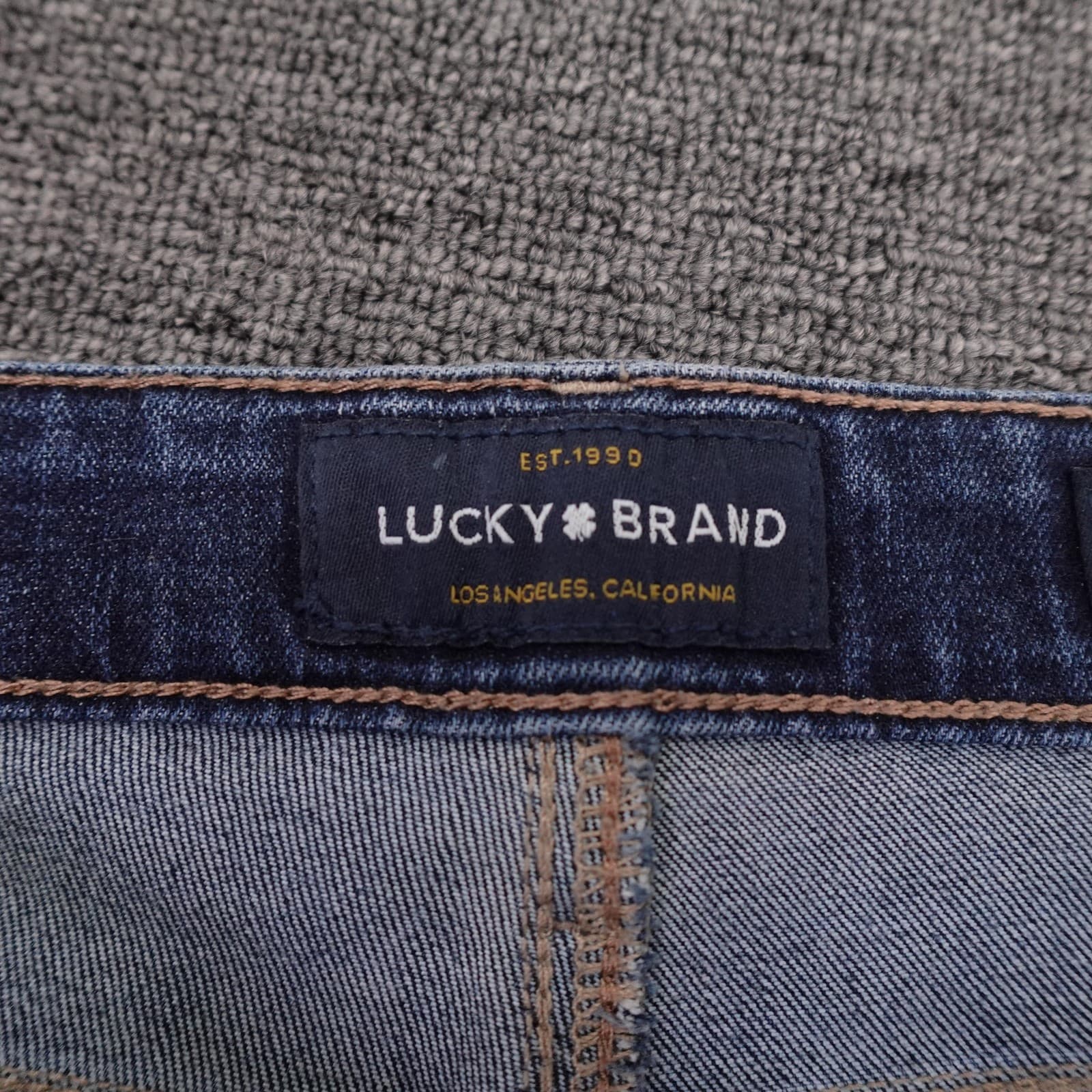 Lucky Brand Jeans Womens 10 32x30 Blue Ava Mid Rise Skinny Raw Hem Stretch Denim - Thumbnail 4