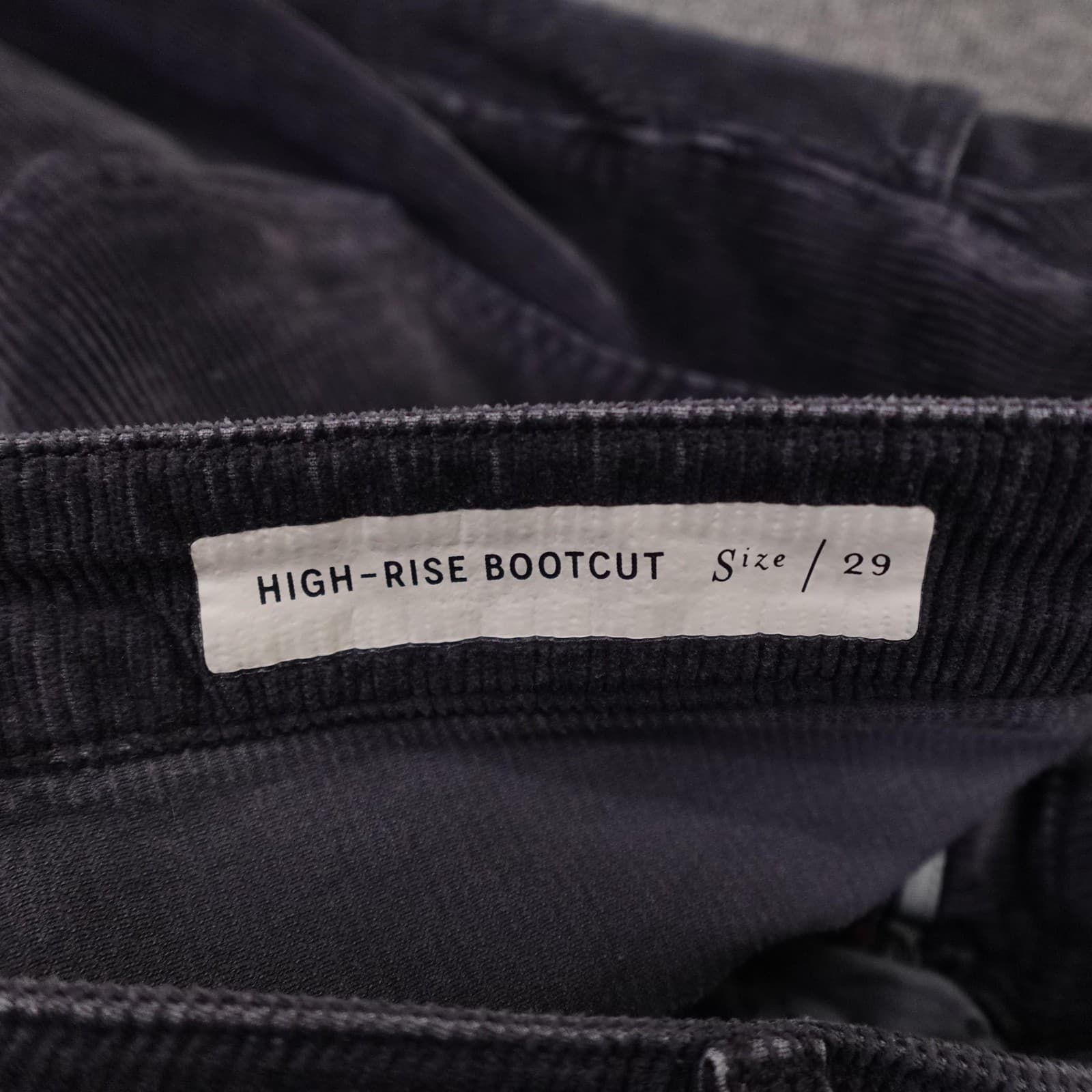 Pilcro Anthropologie Pants Womens 29 Gray Corduroy High Rise Bootcut - Thumbnail 7