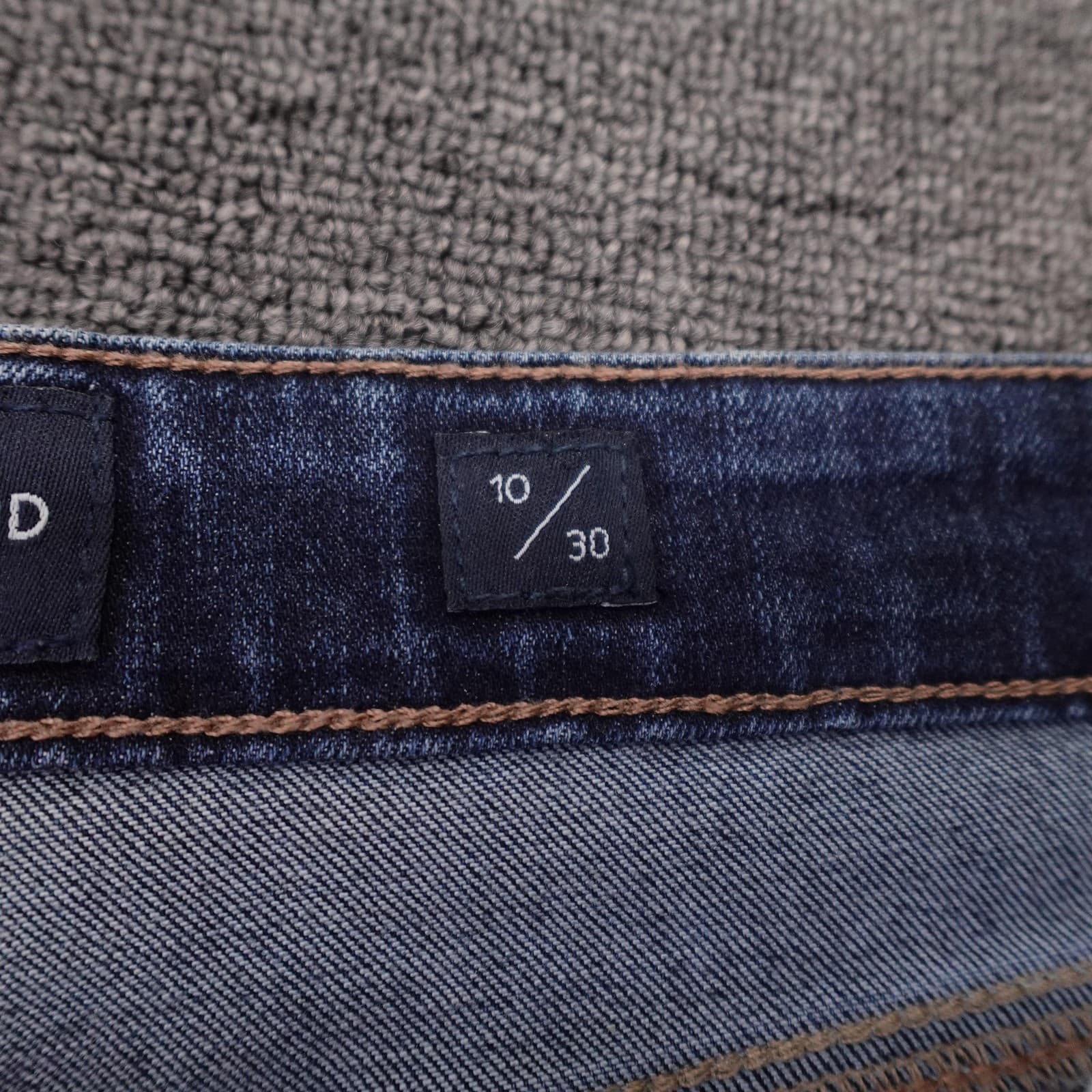 Lucky Brand Jeans Womens 10 32x30 Blue Ava Mid Rise Skinny Raw Hem Stretch Denim - Thumbnail 5
