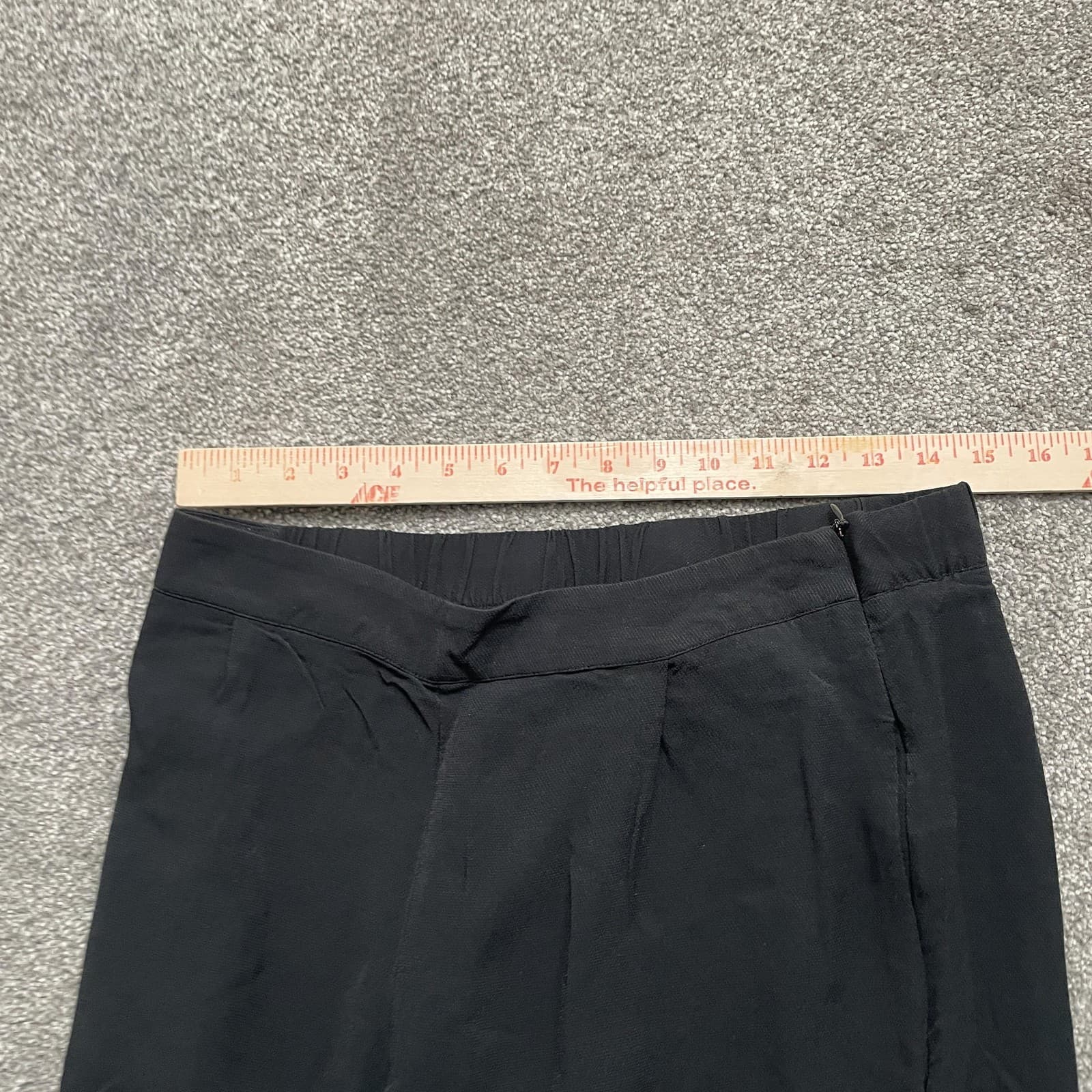 Soft Surroundings Pants Womens 8 Black Wide Leg High Rise Elastic Waist Relaxed - Thumbnail 6