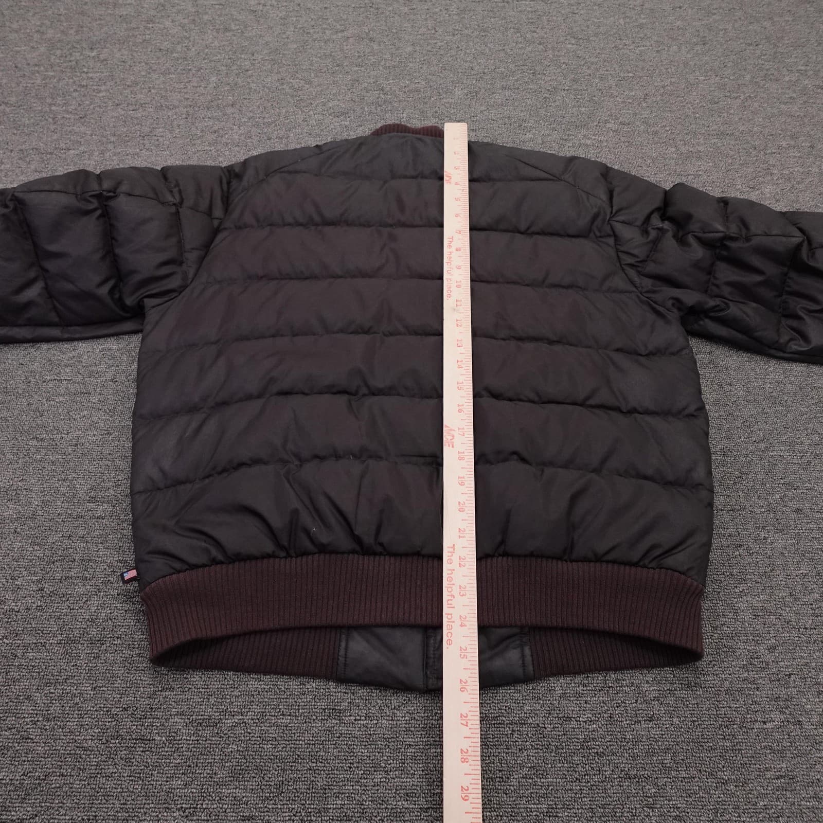 Vintage Polo Ralph Lauren Jacket Mens Large Brown Down Puffer Bomber 90s Y2K - Thumbnail 8