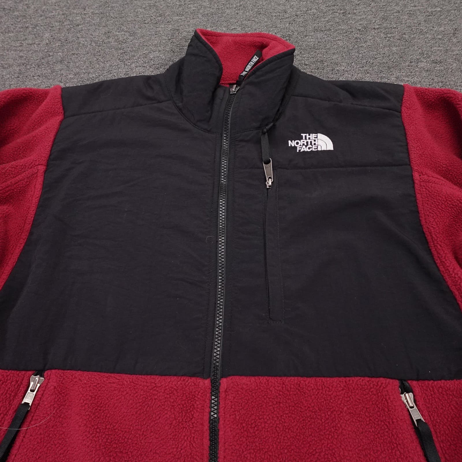 The North Face Jacket Womens Small Red Black Polartec Fleece Full Zip Outdoor - Thumbnail 2