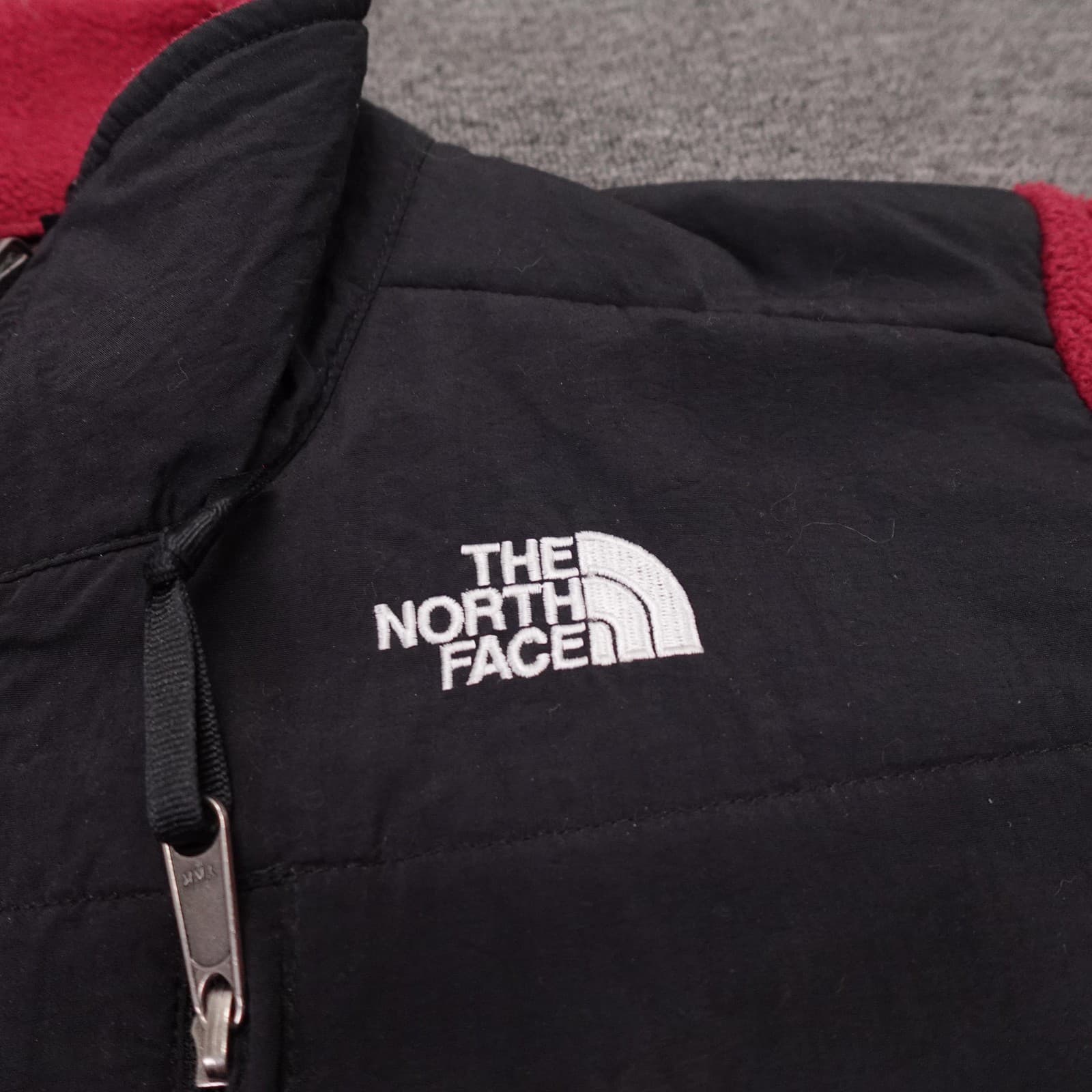 The North Face Jacket Womens Small Red Black Polartec Fleece Full Zip Outdoor - Thumbnail 3