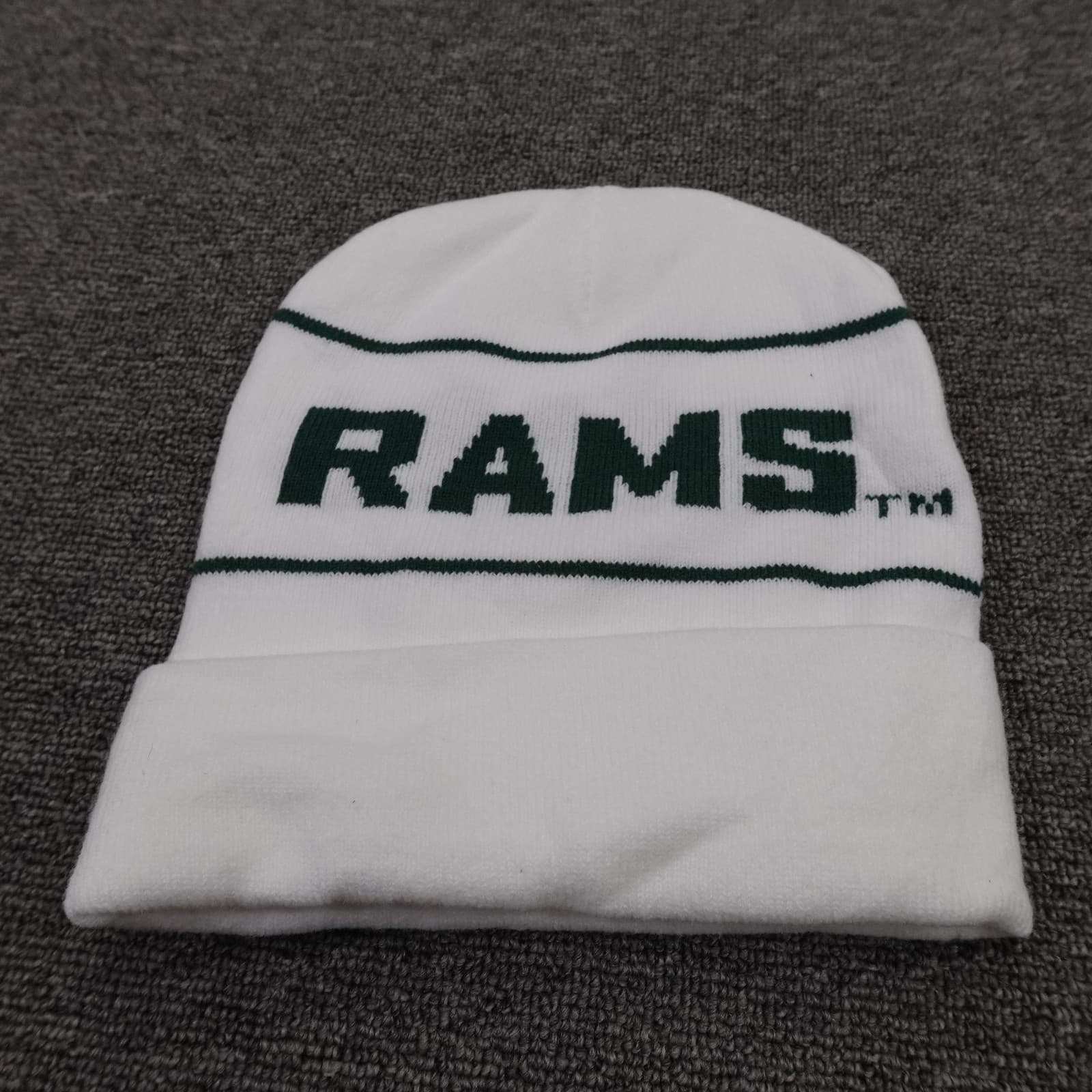Colorado State Rams Hat Beanie Mens One Size White NCAA Football Knit CSU - Thumbnail 3