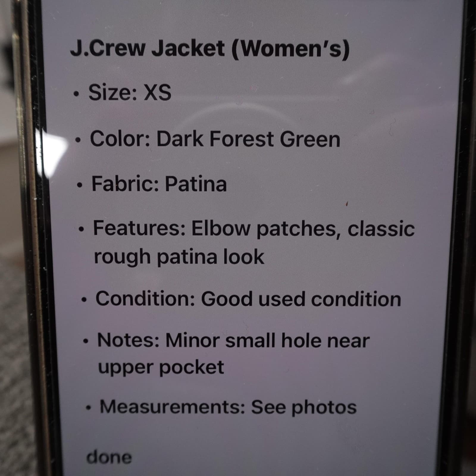 J Crew Jacket Womens XS Dark Green Utility Field Cotton Patina Pockets Snap - Thumbnail 11