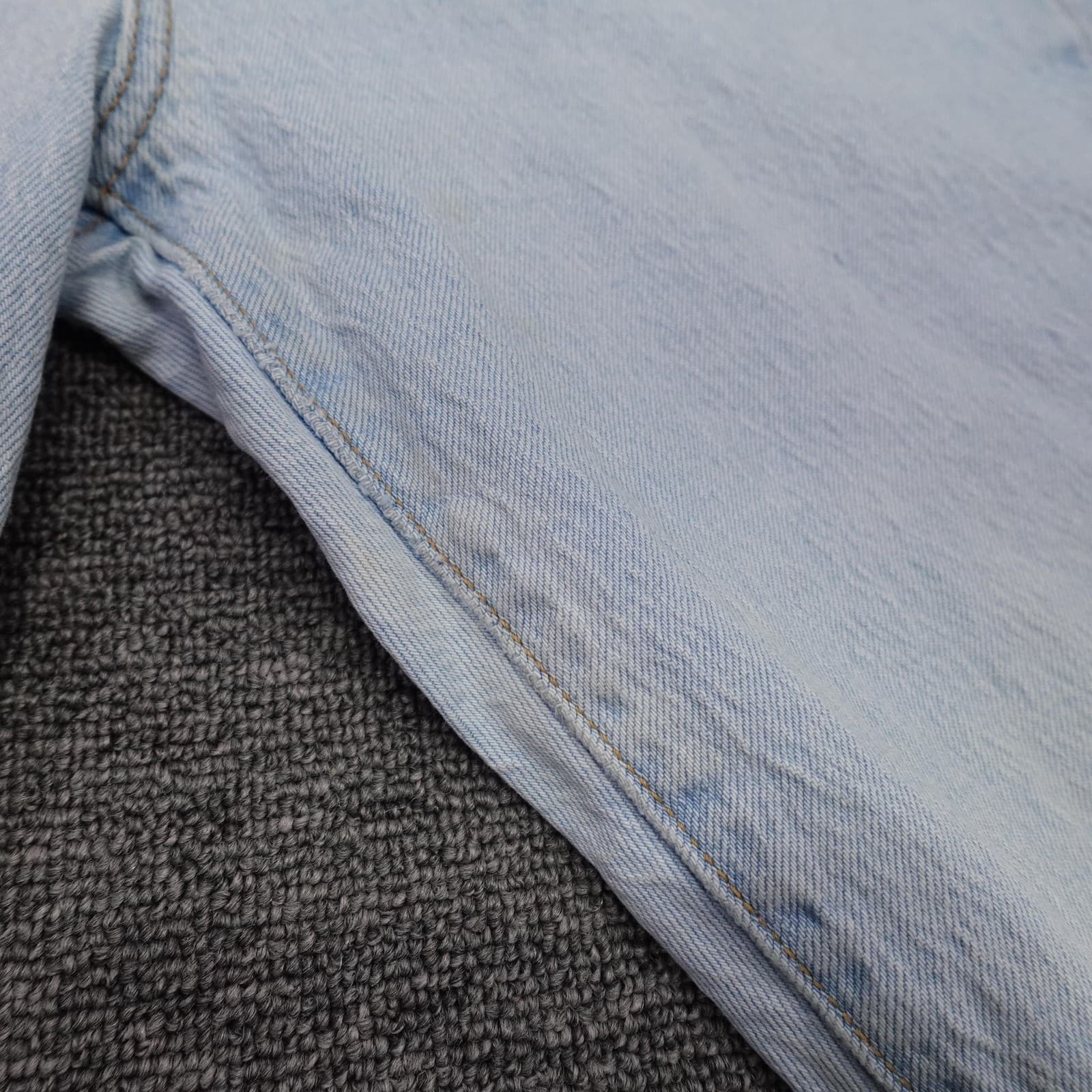 Levis Premium Wedgie Jeans Womens 28 Blue Light Wash High Rise Straight 28x28 - Thumbnail 4