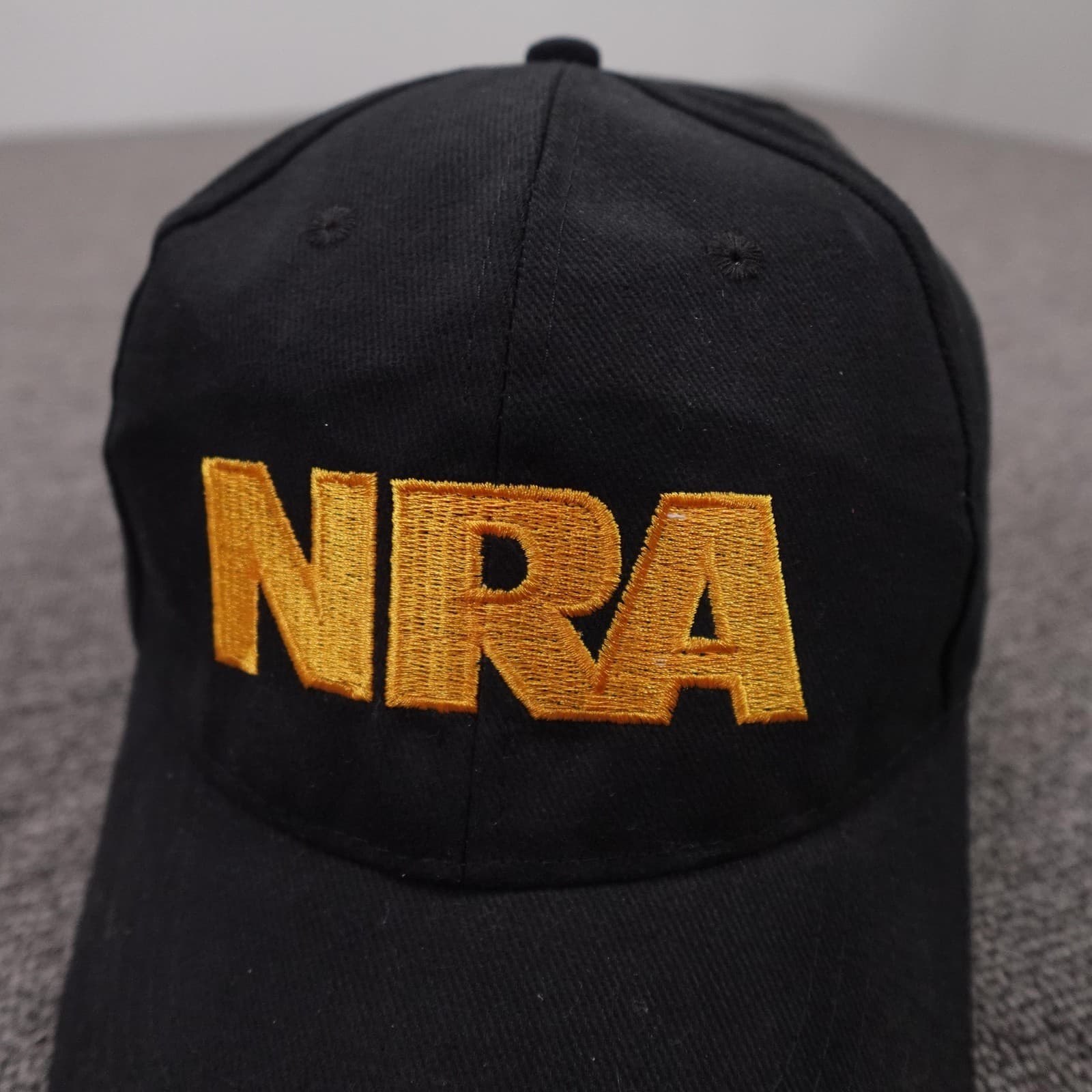 NRA Hat Cap Strap Back Mens One Size Black Twill Baseball USA Flag Patriotic - Thumbnail 2