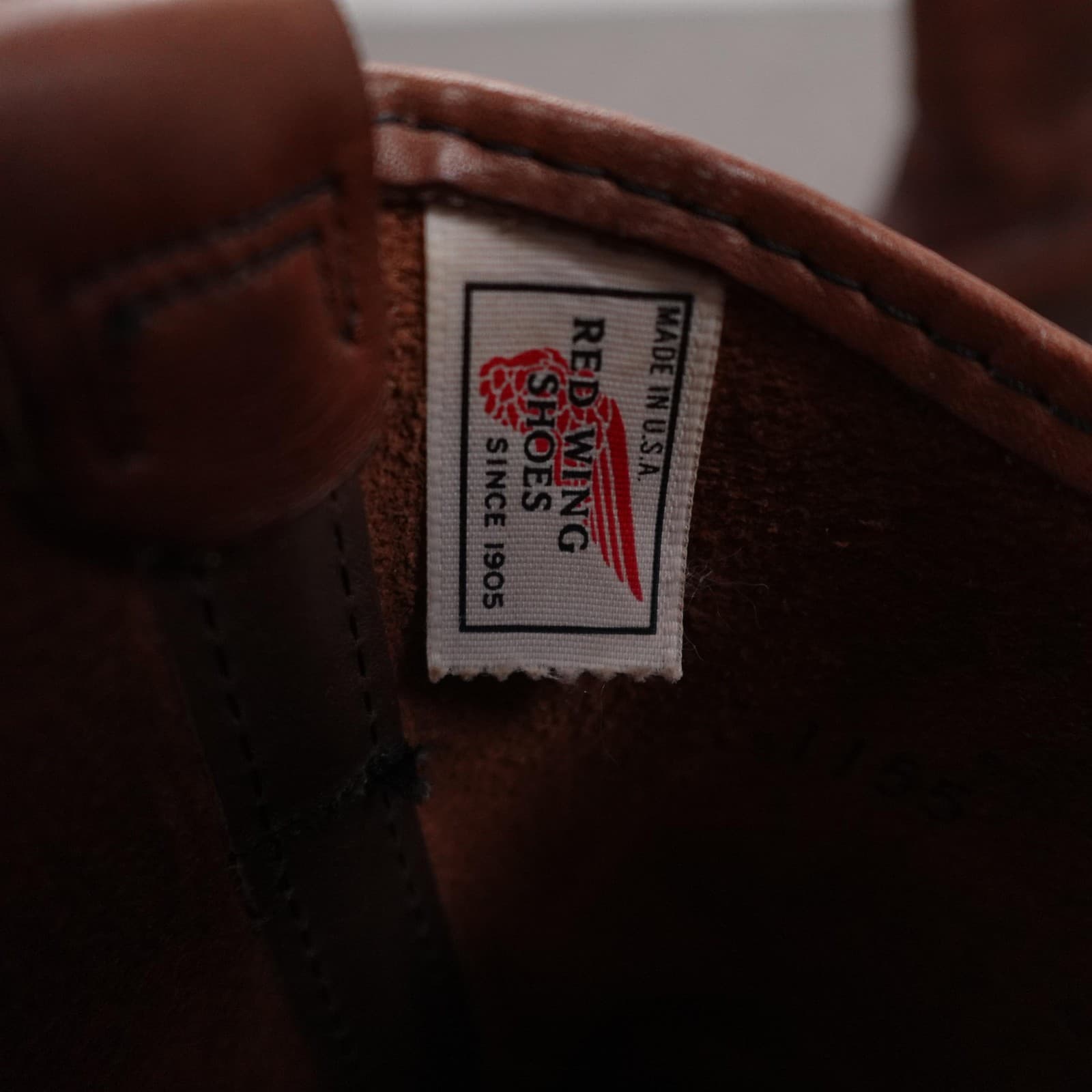 Vintage Red Wing Leather Boots 7 B Brown Pecos 1155 Western 80s 11 in USA - Thumbnail 2