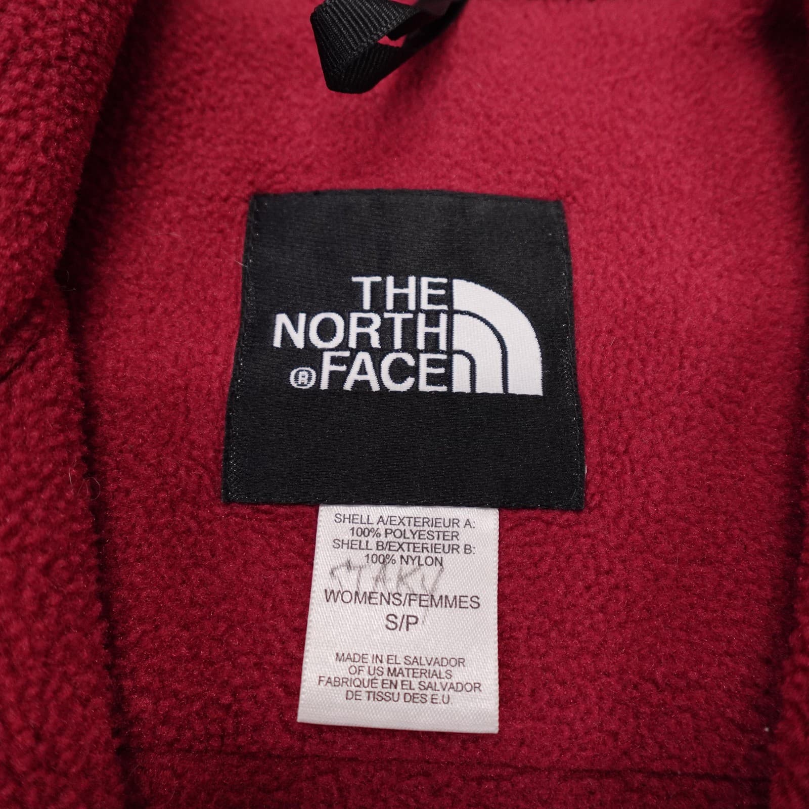 The North Face Jacket Womens Small Red Black Polartec Fleece Full Zip Outdoor - Thumbnail 4