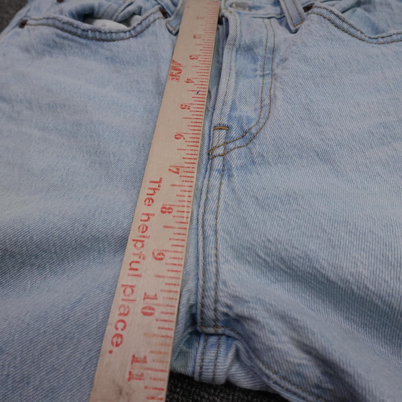 Levis Premium Wedgie Jeans Womens 28 Blue Light Wash High Rise Straight 28x28 - Thumbnail 14