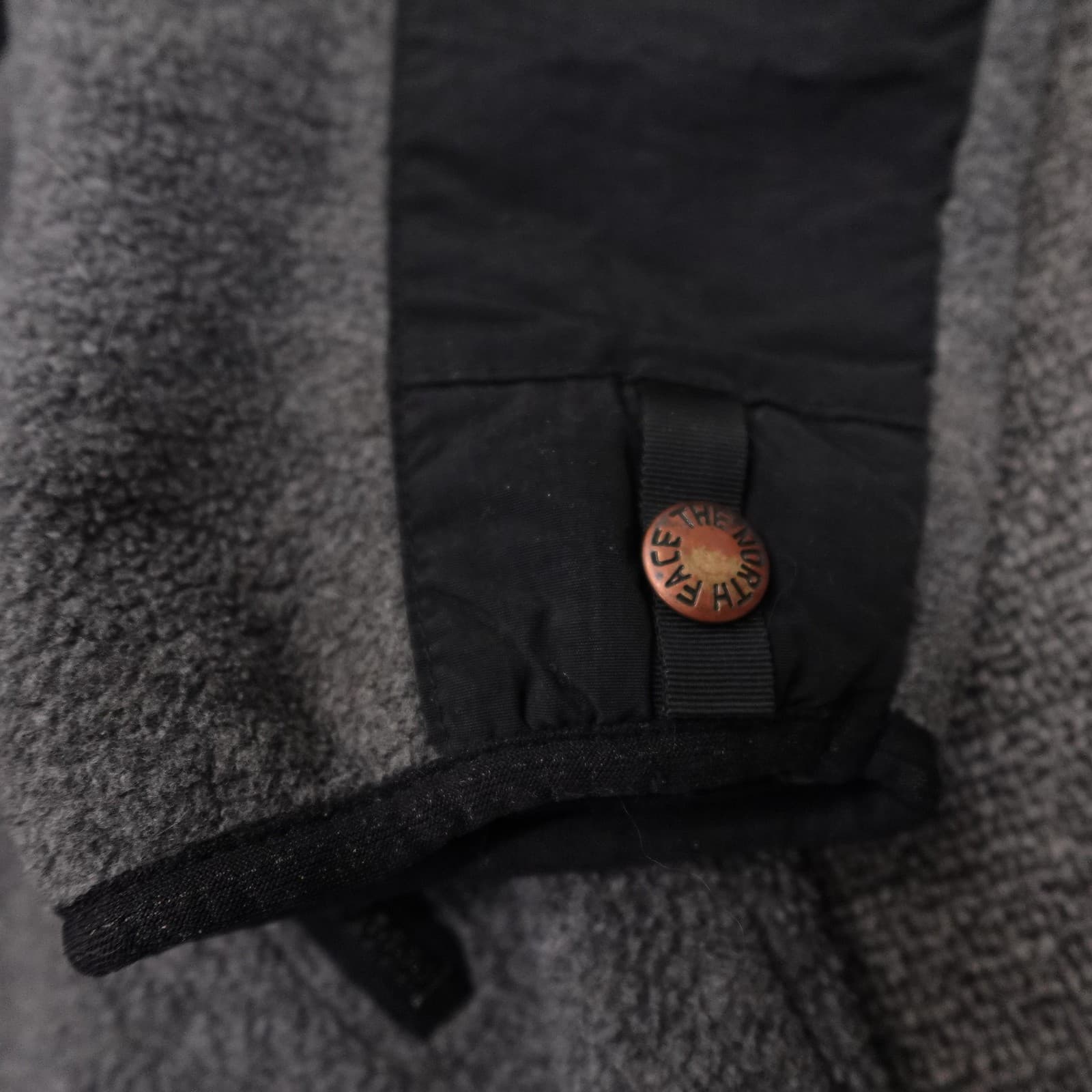 The North Face Jacket Mens Large Gray Black Denali Fleece Full Zip Pockets - Thumbnail 4