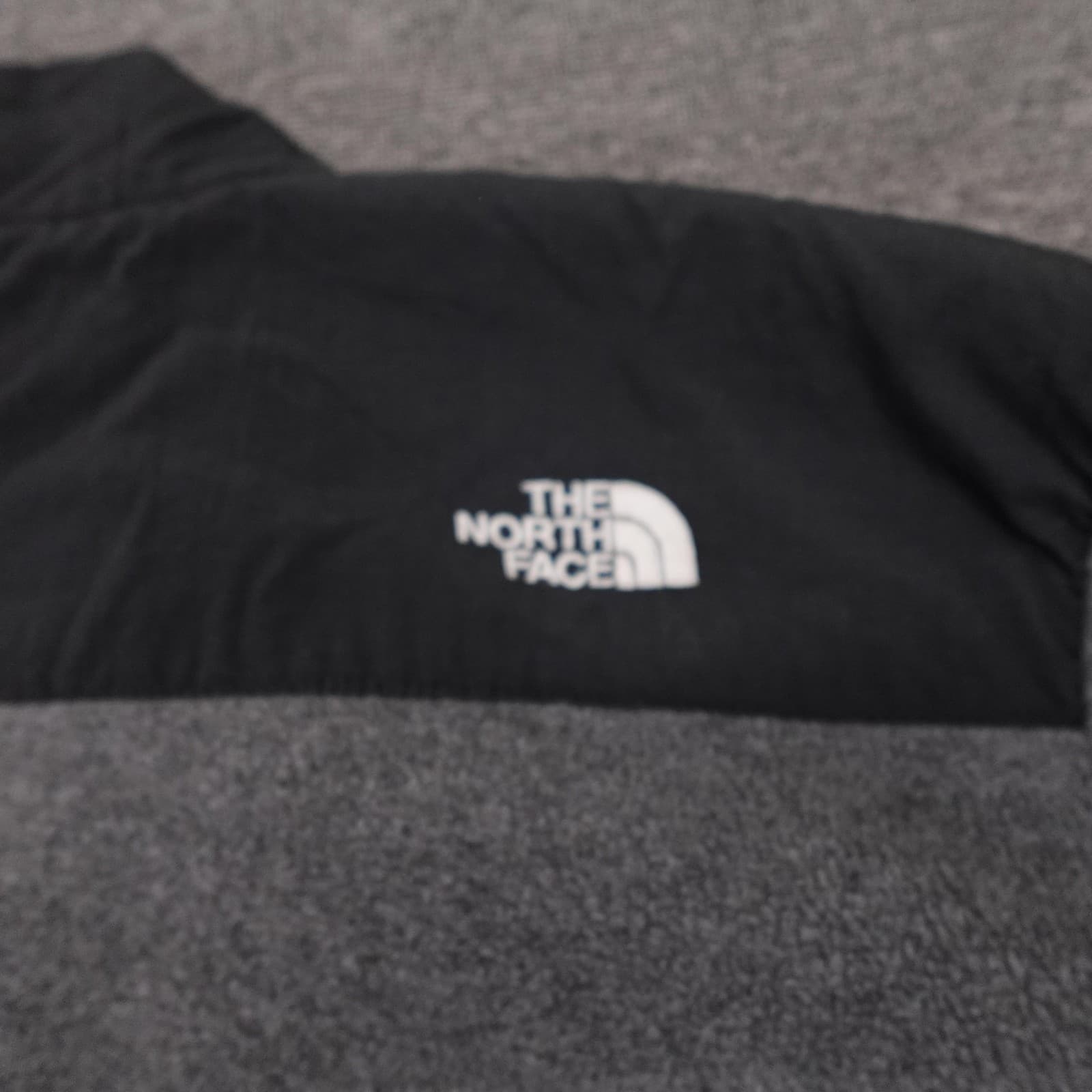 The North Face Jacket Mens Large Gray Black Denali Fleece Full Zip Pockets - Thumbnail 9