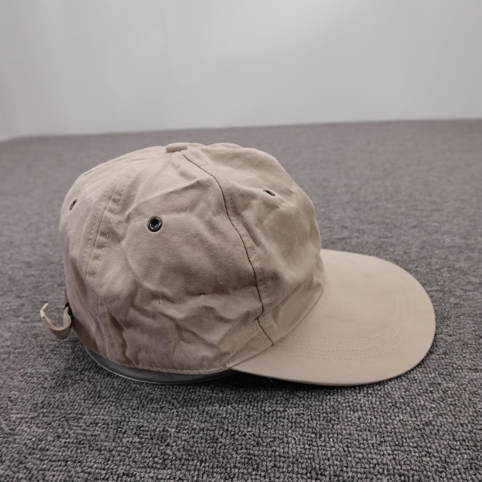 Vintage GAP Hat Cap Strap Back Mens M Beige Twill Baseball Casual Solid - Thumbnail 4