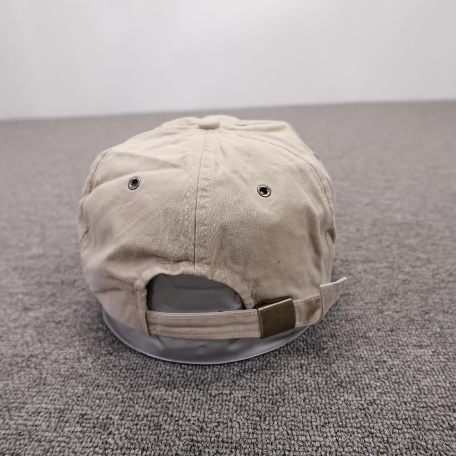 Vintage GAP Hat Cap Strap Back Mens M Beige Twill Baseball Casual Solid - Thumbnail 3