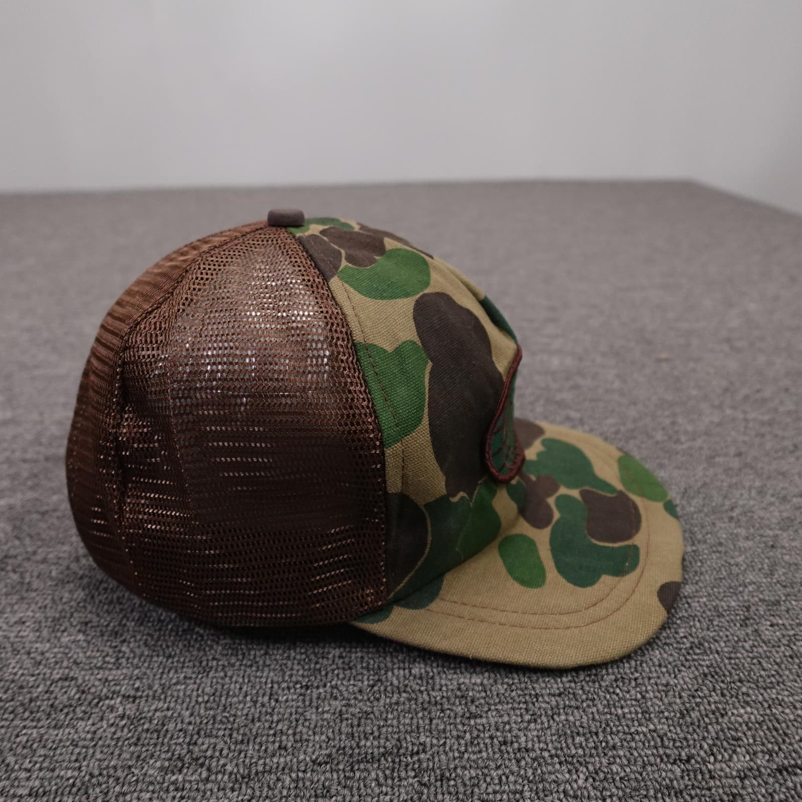 Vintage Bob Allen Hat Cap Snap Back Mens One Size Green Camo Trucker Hunting - Thumbnail 5
