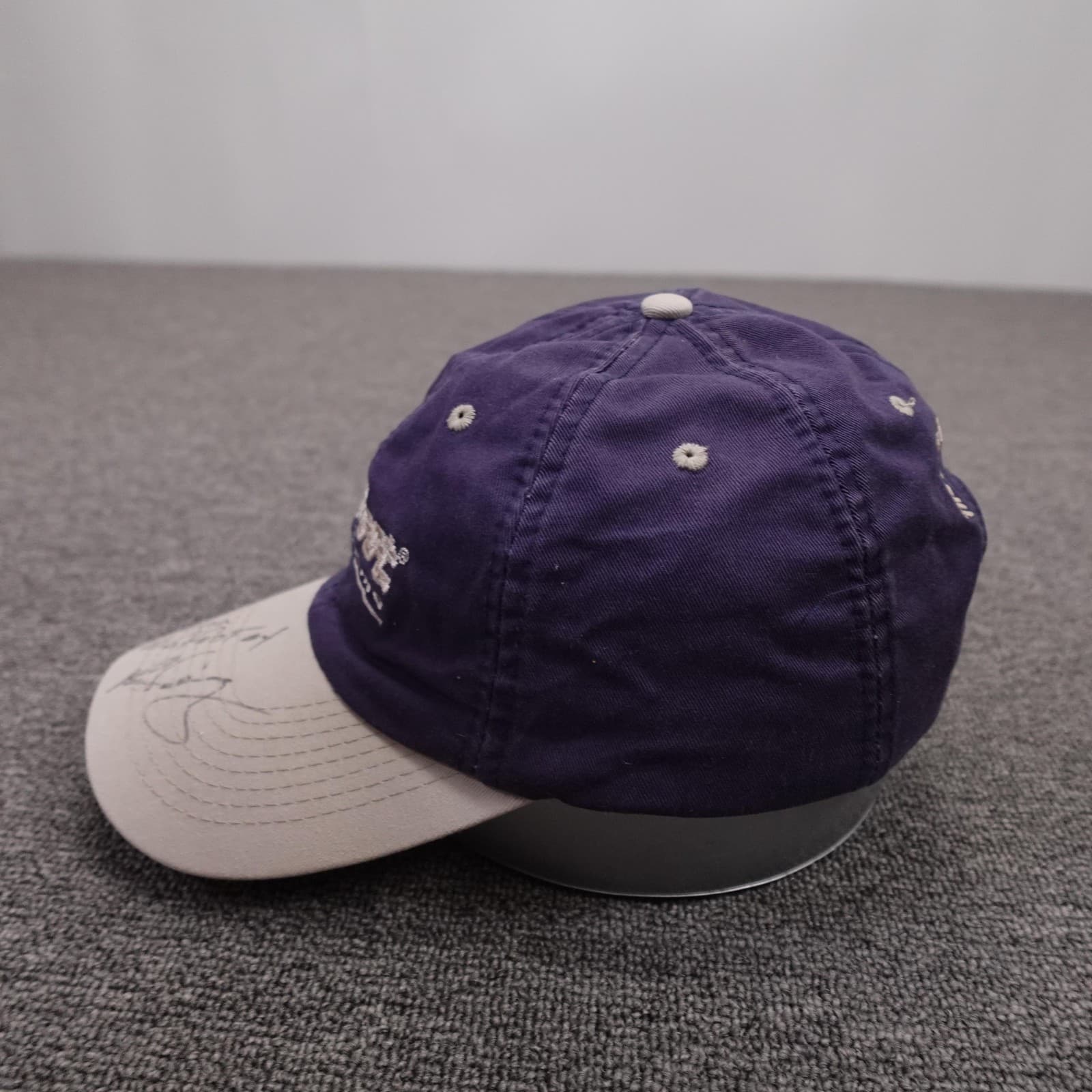 Bigfoot Racing Hat Cap Strap Back Mens One Size Purple Monster Truck Signed - Thumbnail 4