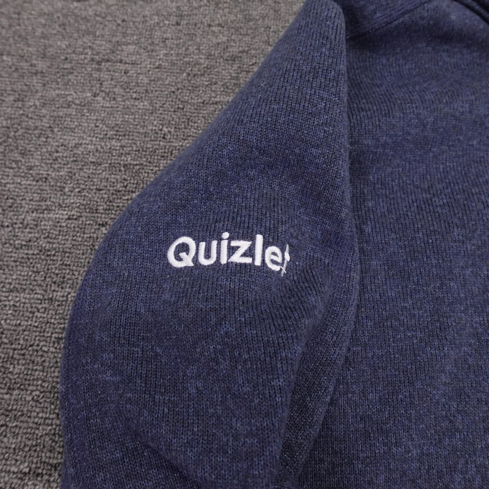 Patagonia Better Sweater Mens Large Blue Fleece 1/4 Zip Pullover Quizlet Logo - Thumbnail 3