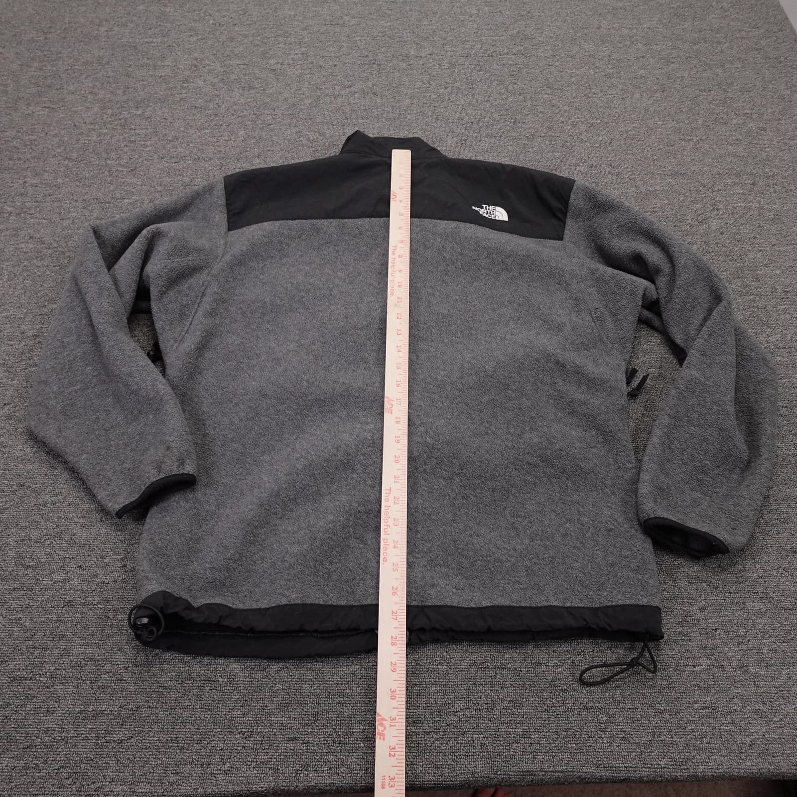 The North Face Jacket Mens Large Gray Black Denali Fleece Full Zip Pockets - Thumbnail 8