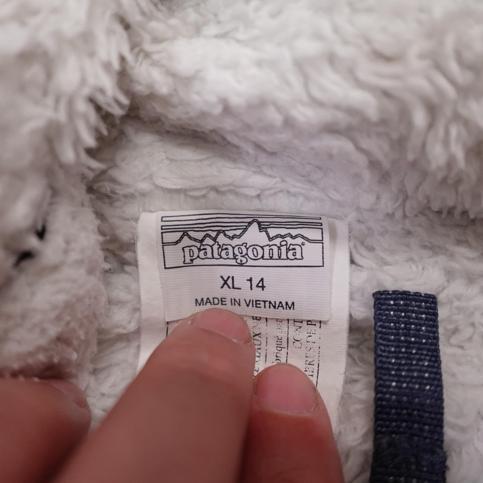 Patagonia Puffer Jacket Girls XL 14 Blue Reversible Dream Song Hoody 68180 - Thumbnail 7