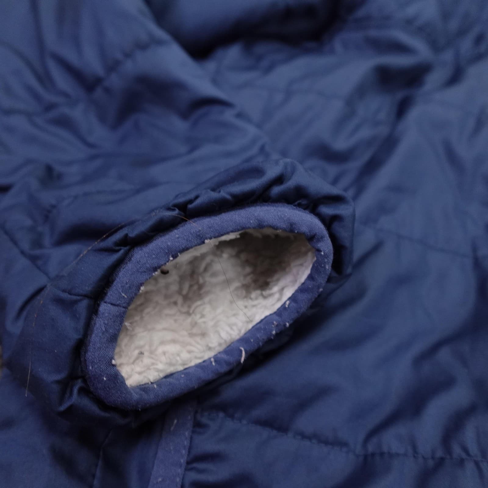 Patagonia Puffer Jacket Girls XL 14 Blue Reversible Dream Song Hoody 68180 - Thumbnail 4