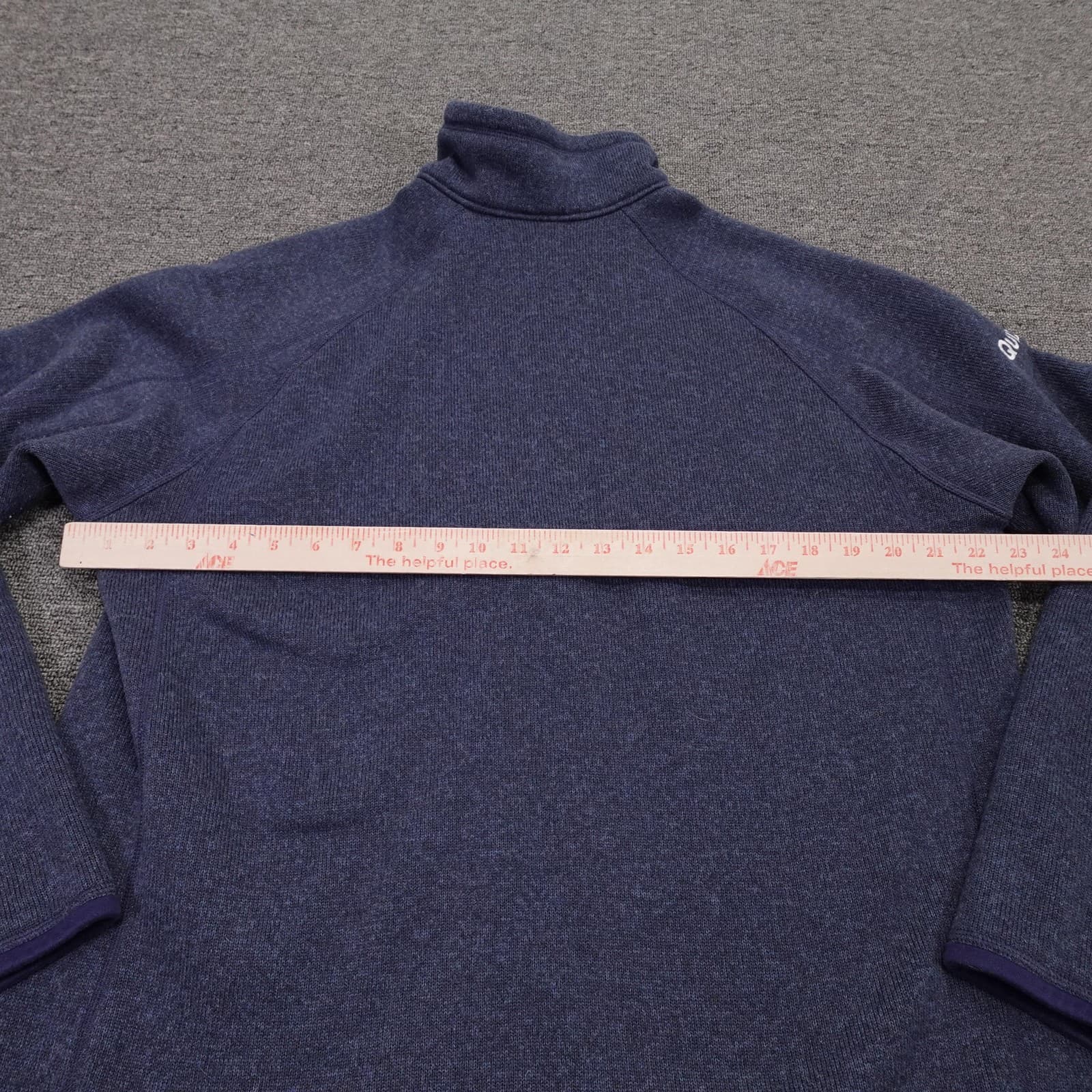 Patagonia Better Sweater Mens Large Blue Fleece 1/4 Zip Pullover Quizlet Logo - Thumbnail 5