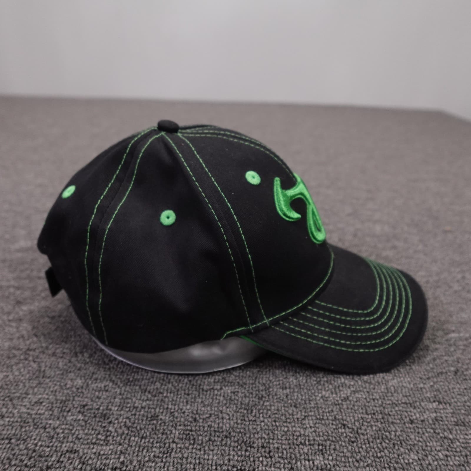 True Timber Camo Hat Cap Strap Back Mens One Size Black Twill Hunting Outdoor - Thumbnail 5