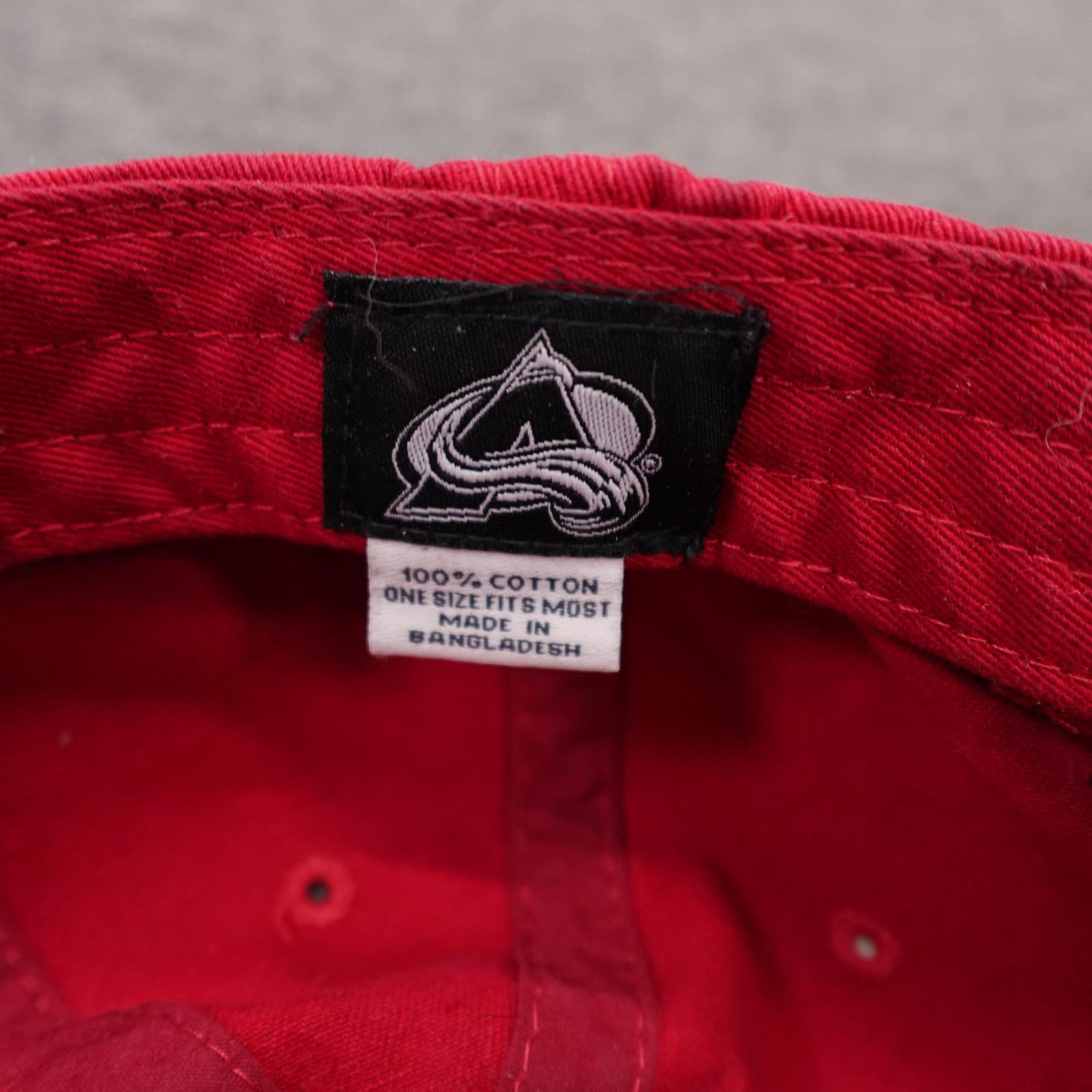 Colorado Avalanche Hat Cap Strap Back Mens One Size Dad Hat Red NHL Hockey - Thumbnail 7