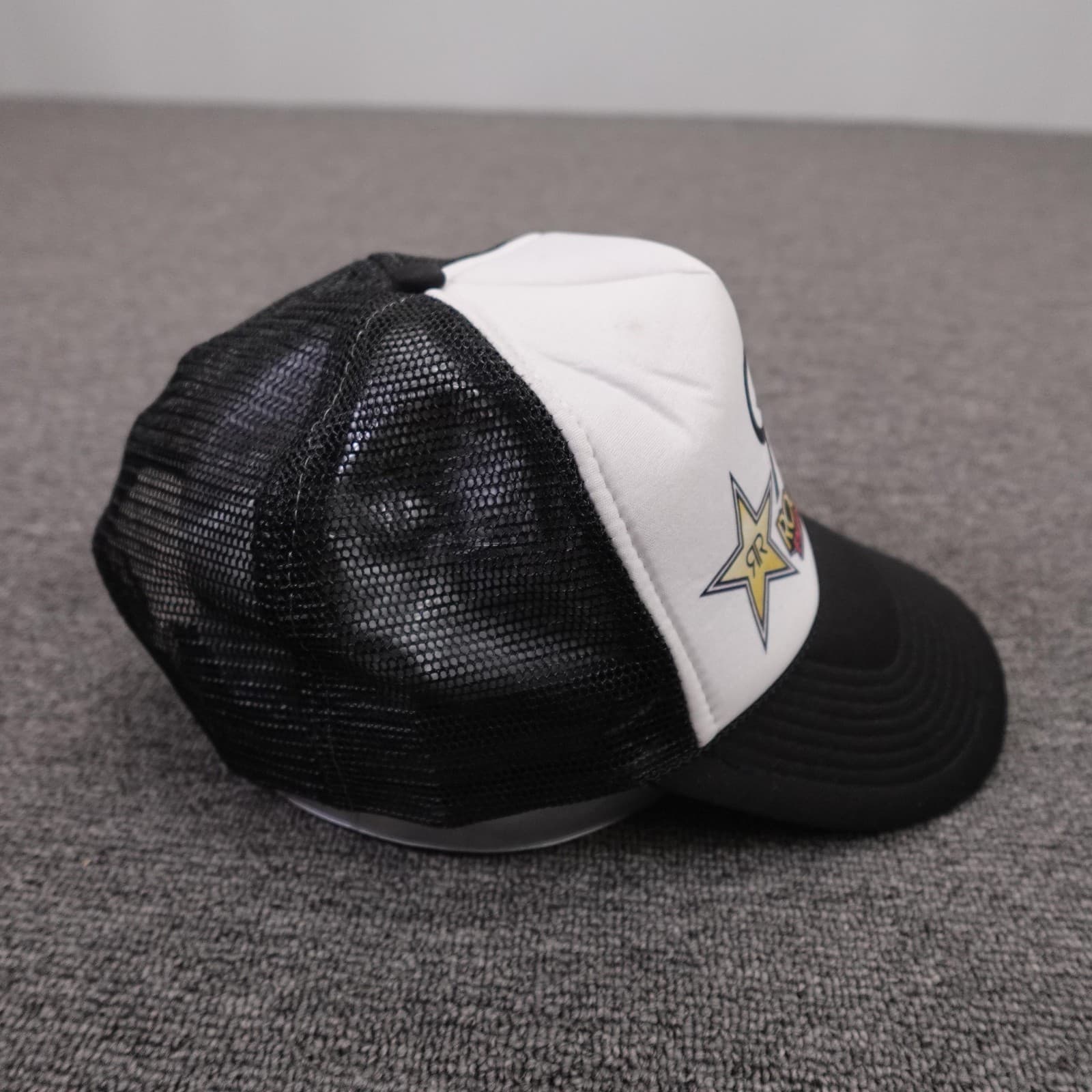 Rockstar Energy Drink Hat Cap Snap Back Mens One Size Black Mesh Trucker - Thumbnail 6